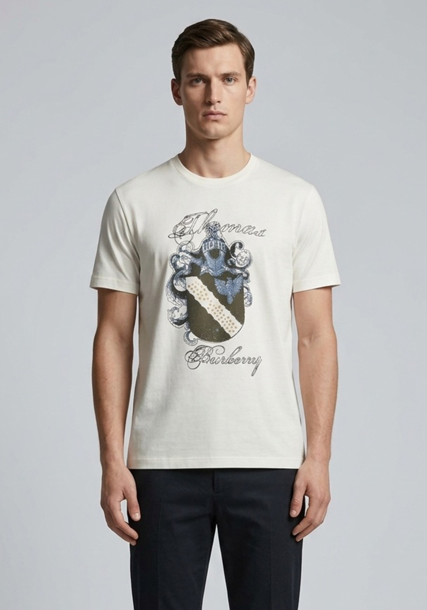 Thomas Burberry Μπλούζα Logo - 22726 12749 0002 Cream