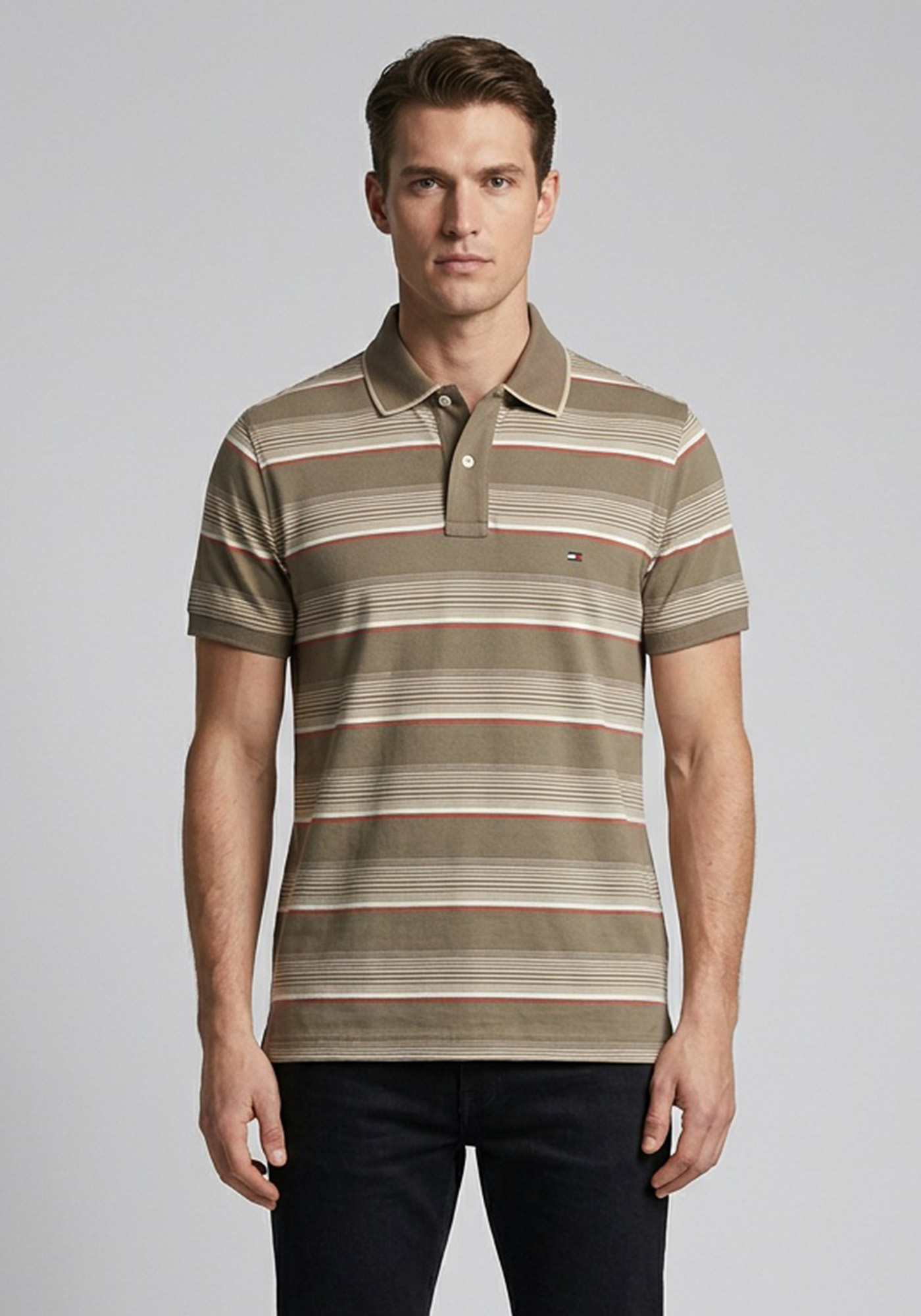 Tommy Hilfiger Μπλούζα Stripe - 0883519635 0852478 246 Grey