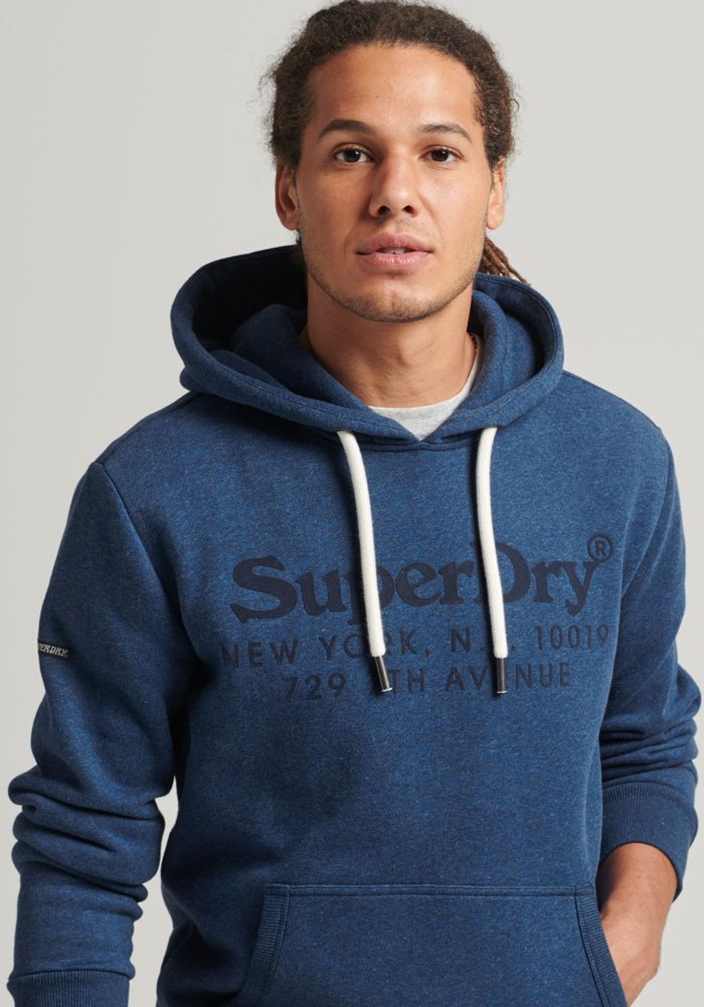 Superdry Φούτερ της σειράς Tonal - M2011923A 5XV Bright Blue Marl φωτογραφία