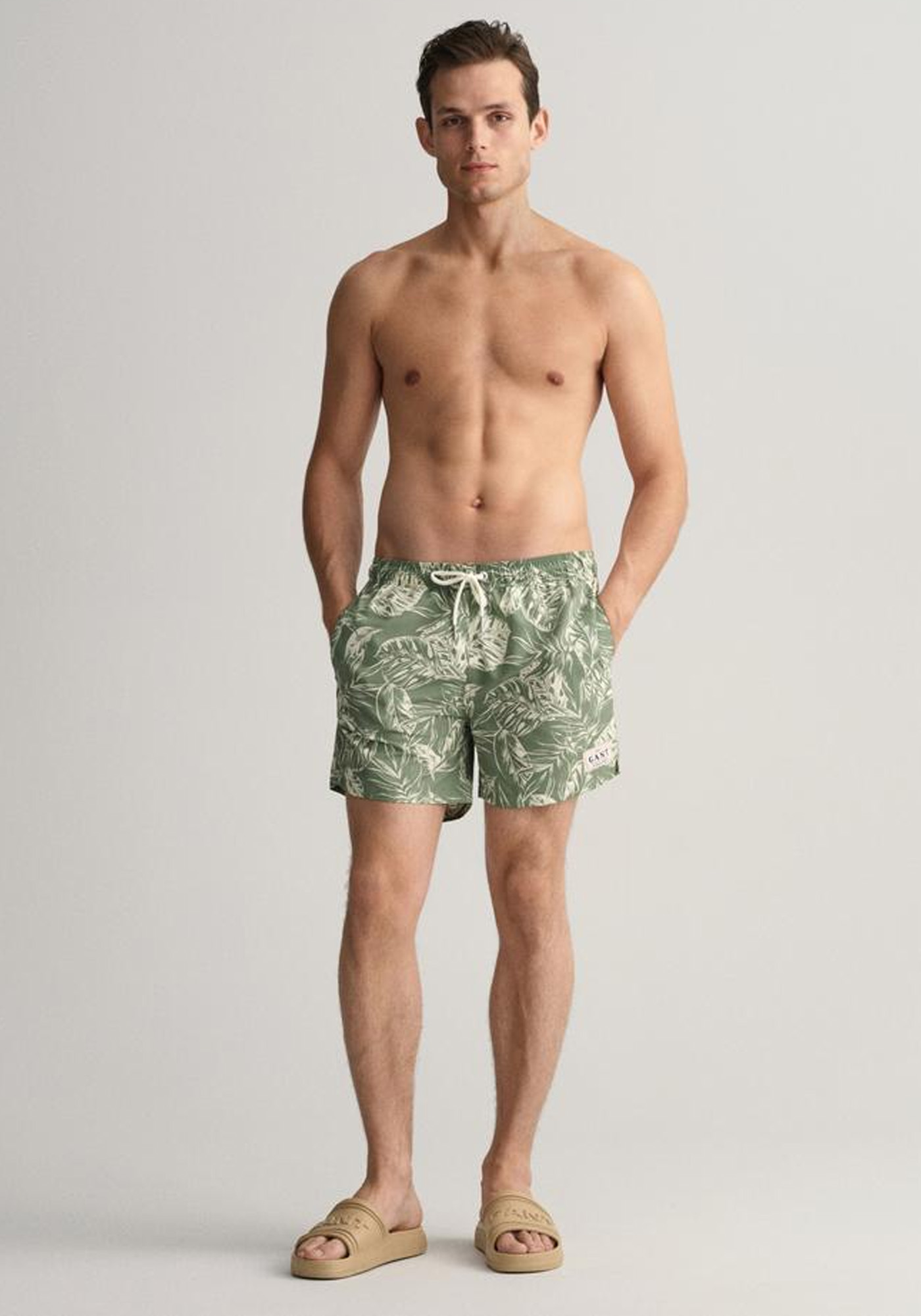 GANT Μαγιό της σειράς Tropical Leaves - 922316004 362 Kalamata Green