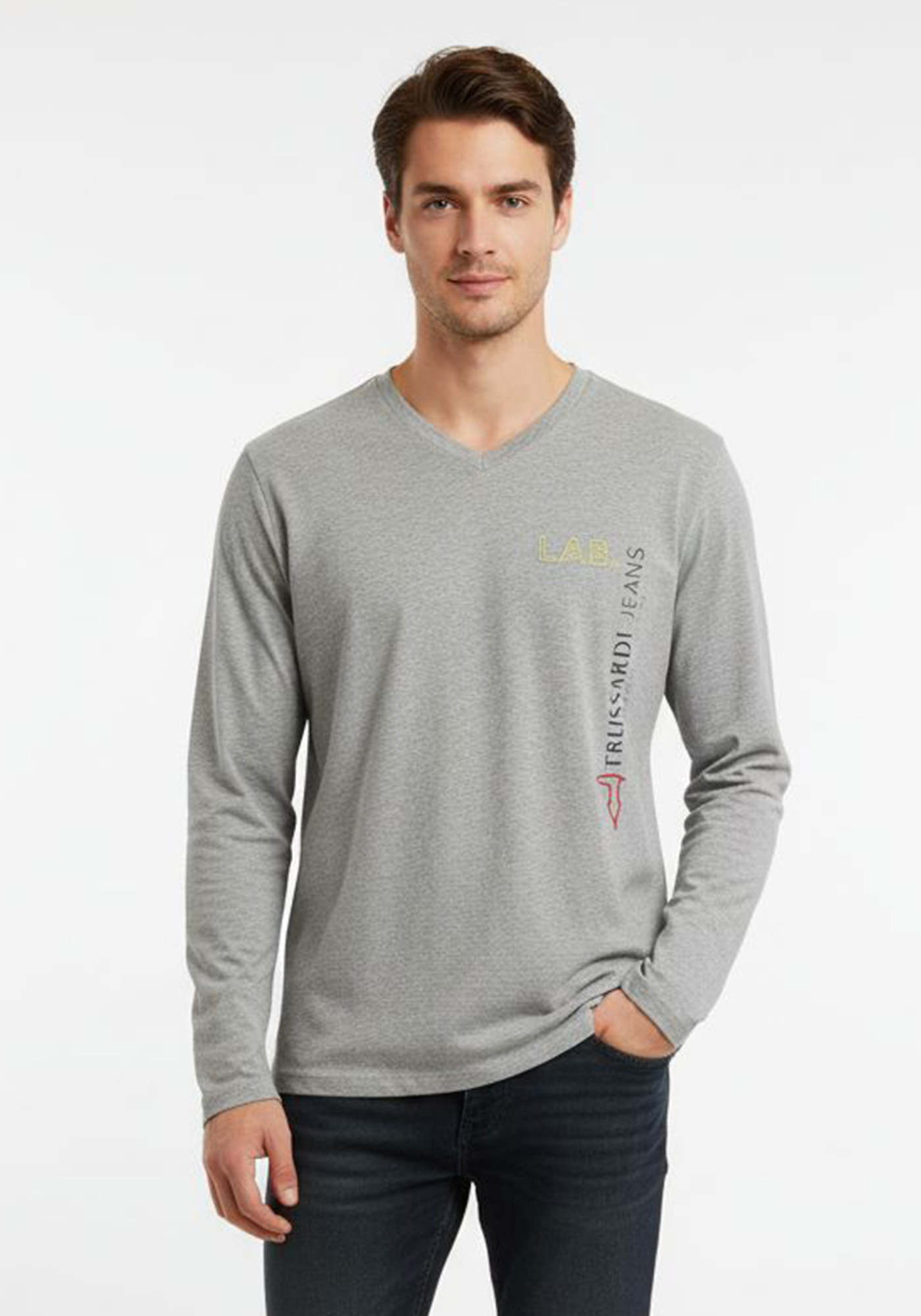 Trussardi Jeans Μπλούζα της σειράς Oakes - 525621 60 Grey