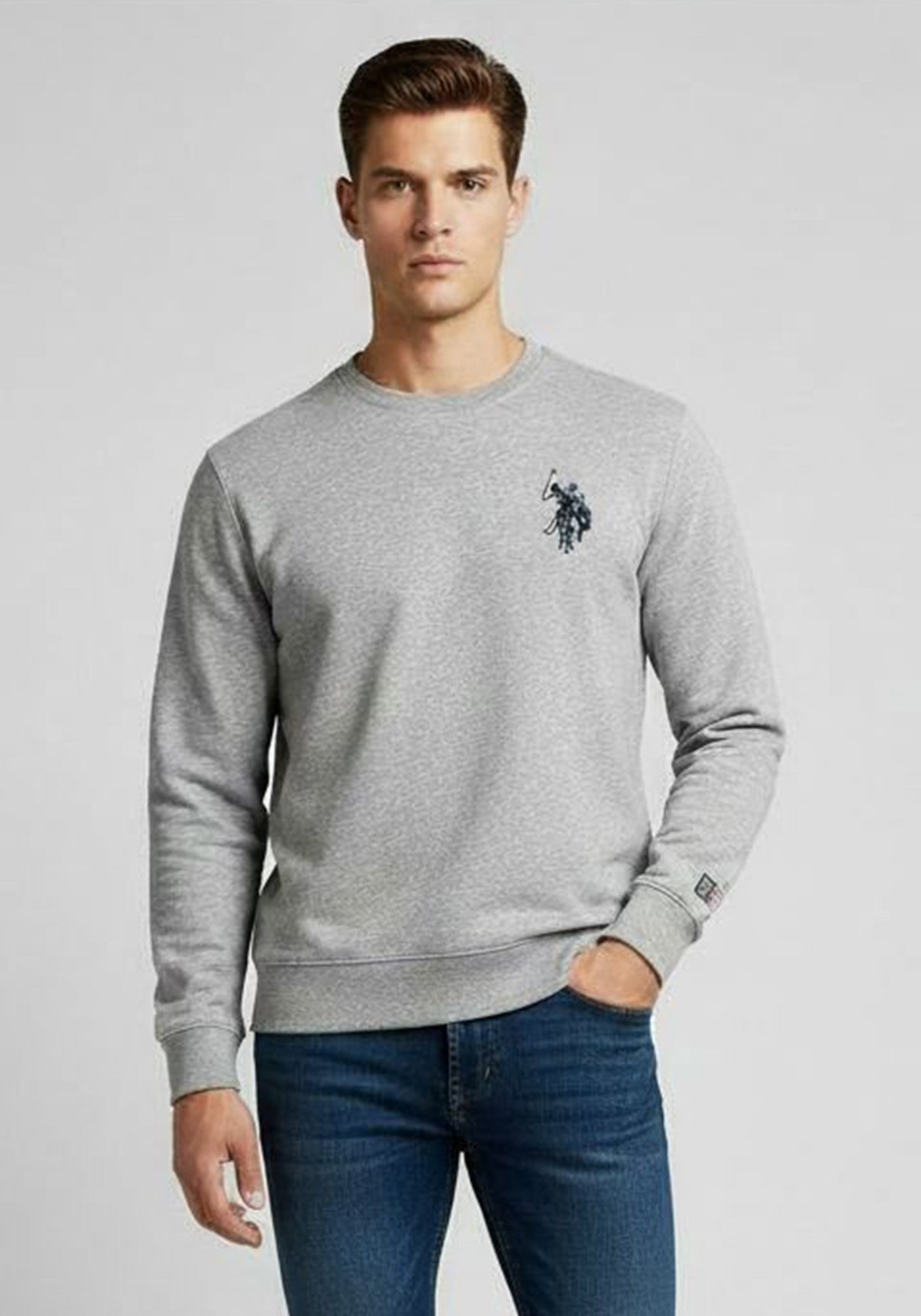 U.S. Polo Assn U.S. Polo Assn Μακρυμάνικη Μπλούζα της σειράς Basic - 88394 47765 188 Grey