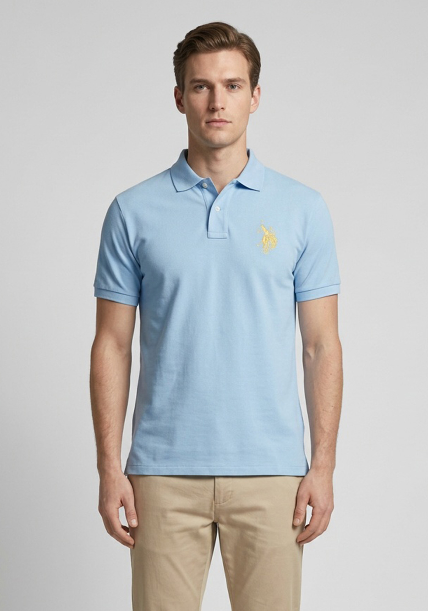 U.S. Polo Assn Μπλούζα Rider - 08233 47151 137 Ciel