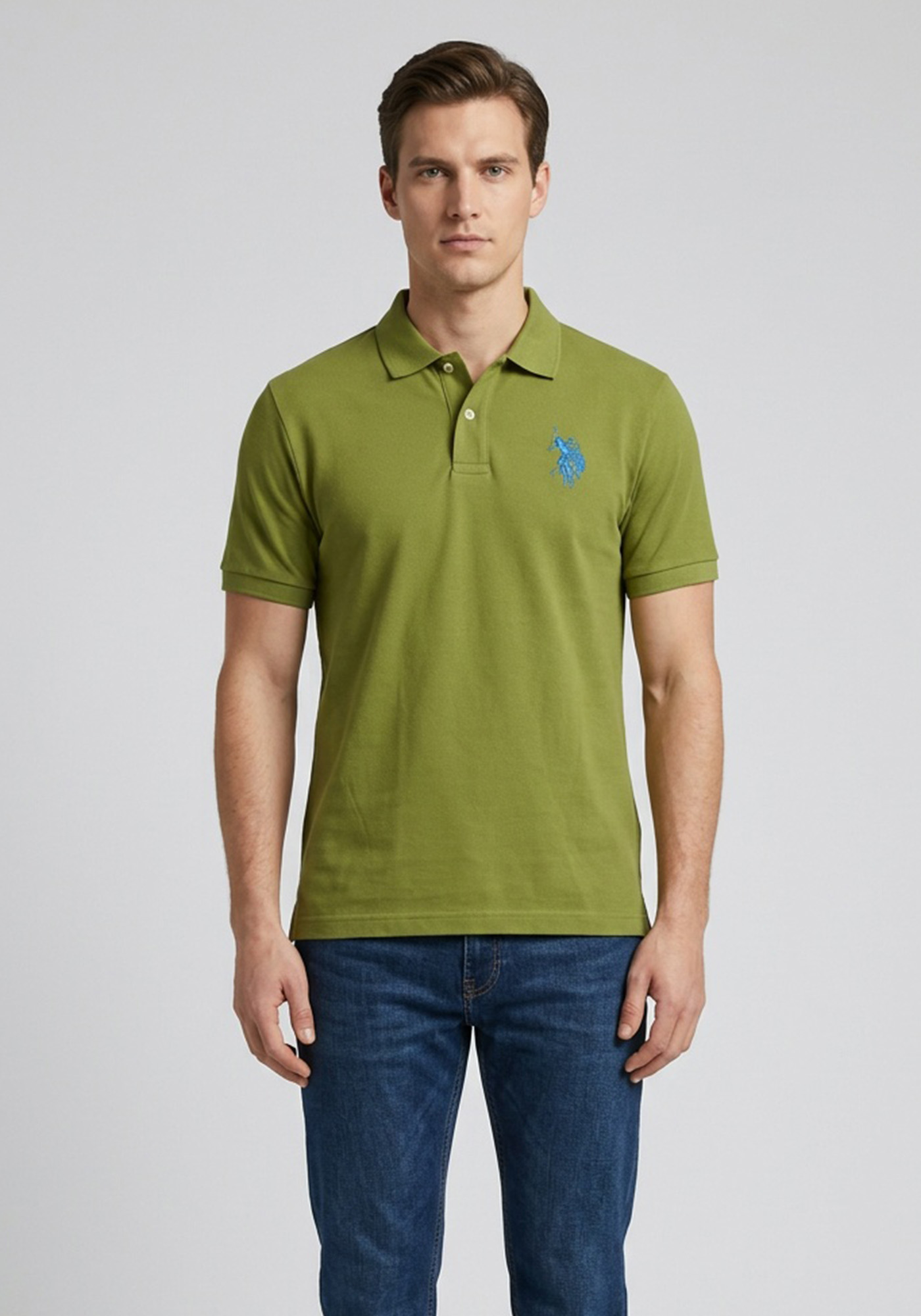 U.S. Polo Assn Μπλούζα Rider - 08233 47151 244 Green