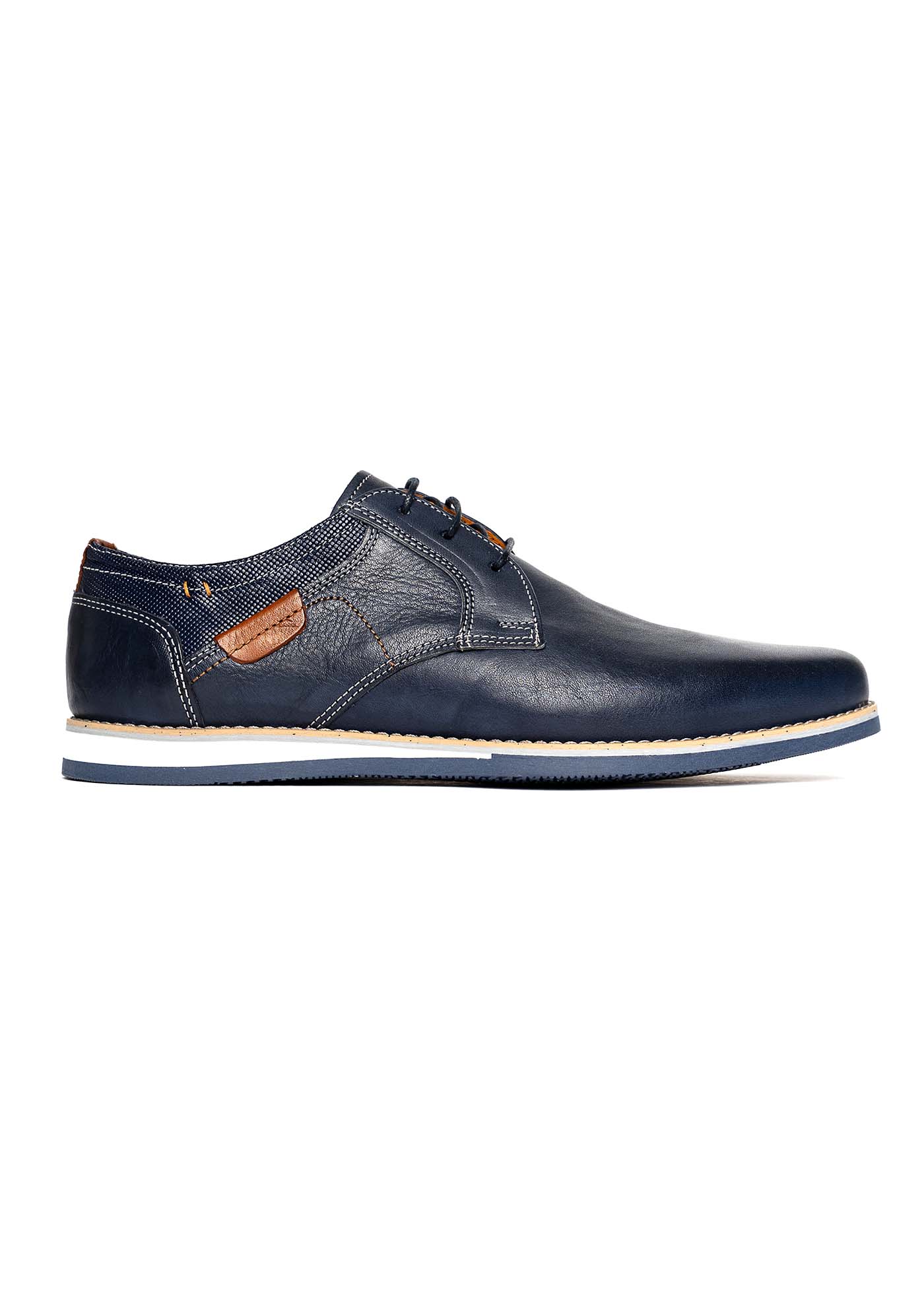 Alessandro Rossi Alessandro Rossi Δερμάτινα Δετά Scarpe - AR1559 014 Blue