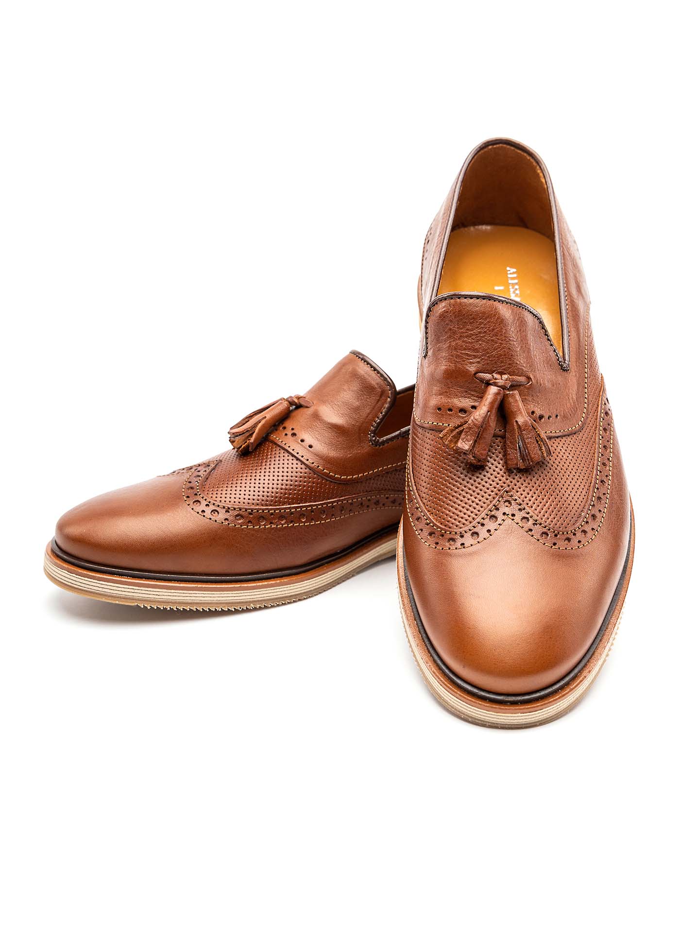 Alessandro Rossi Oxfords χωρίς κορδόνια - AR1770 014 Tabbaco φωτογραφία