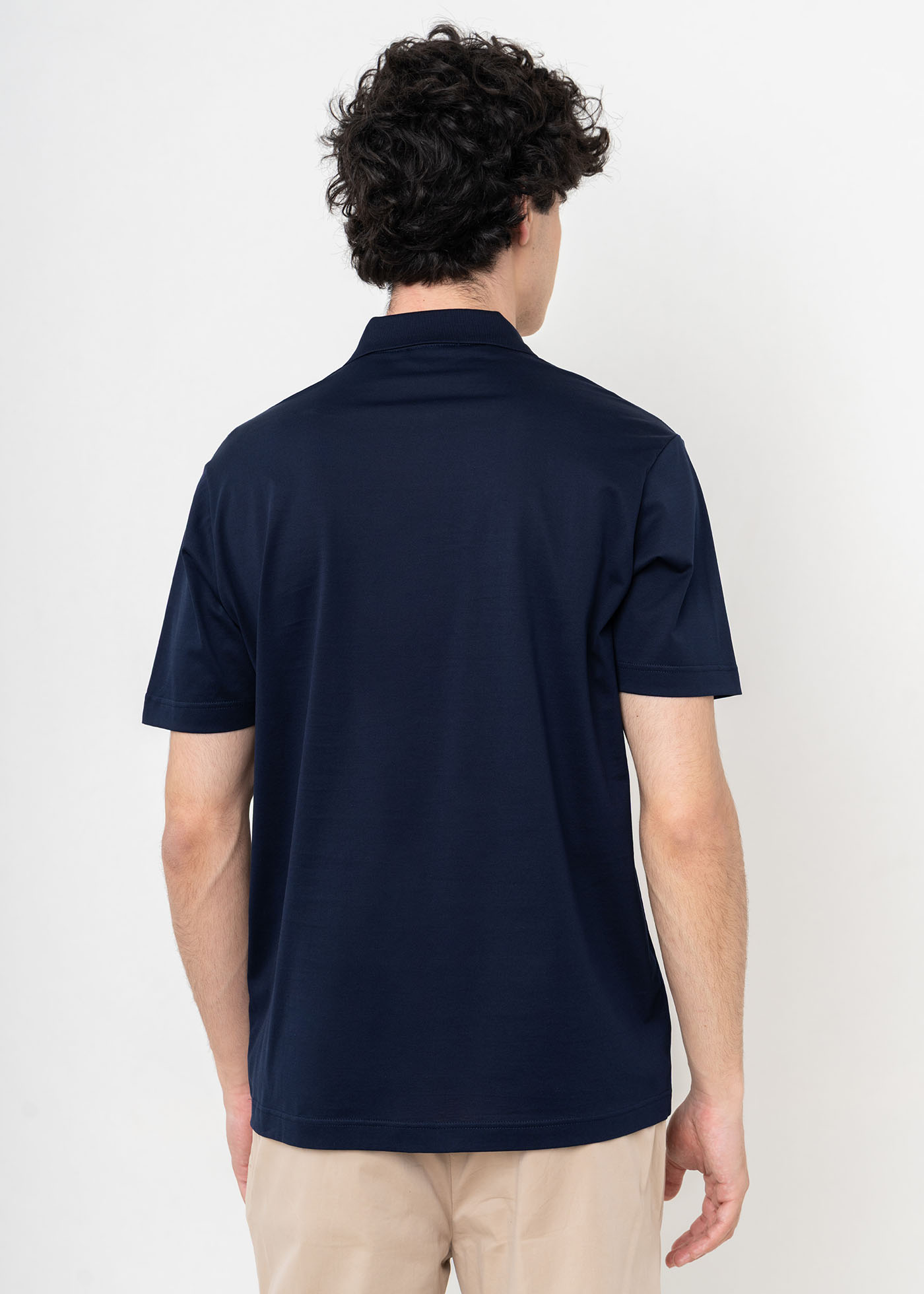 Nino Marini Polo Μπλούζα της σειράς Basic - XININ82300 00235 Blue φωτογραφία