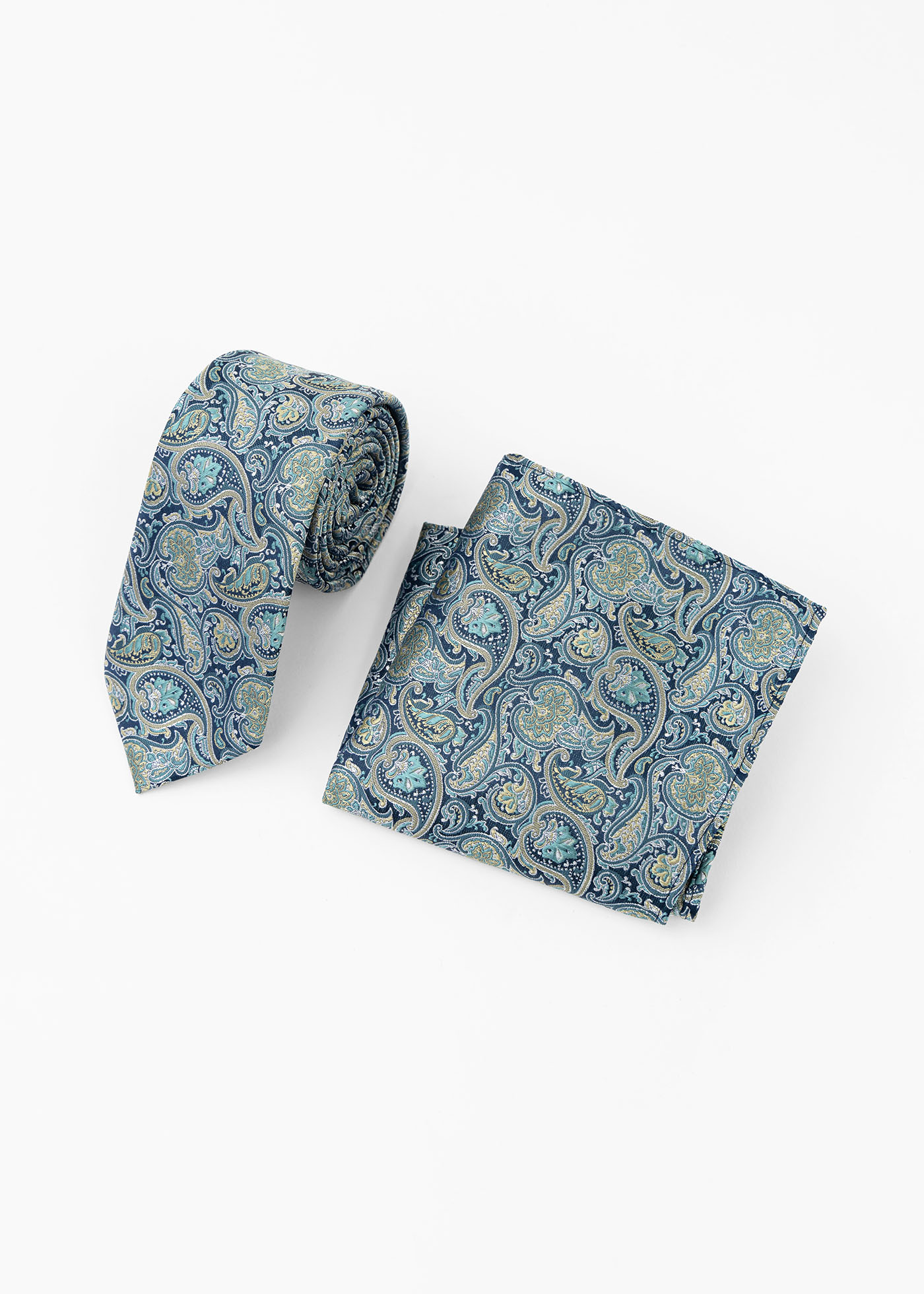 Fragosto Fragosto Γραβάτα με Μαντήλι της σειράς Tie - FRT003 024 004 Green
