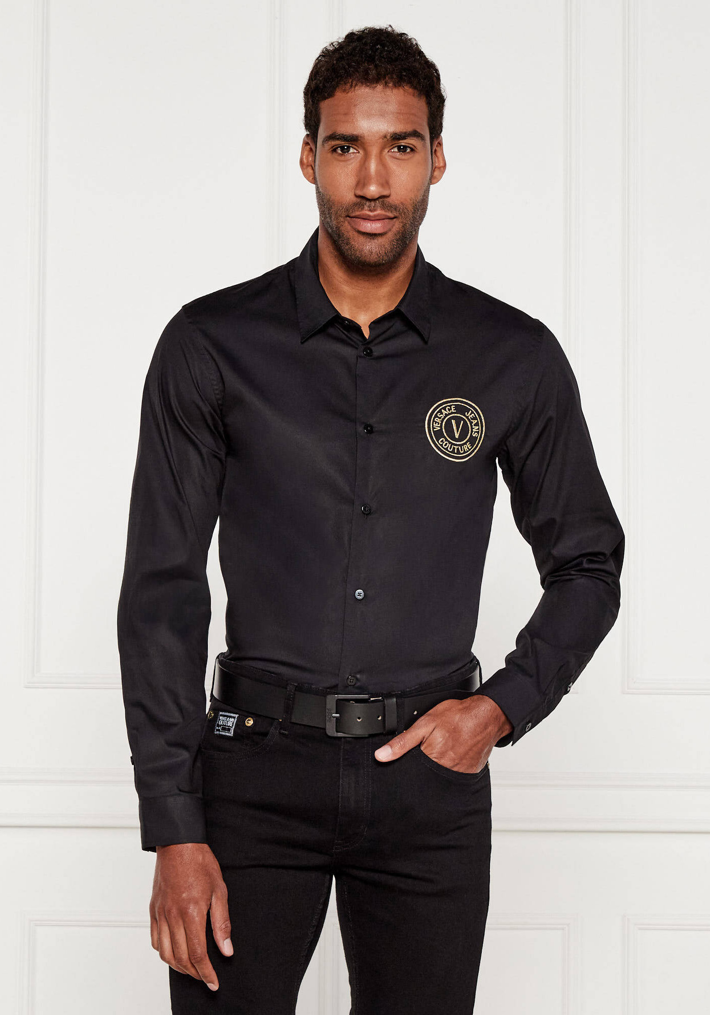 Versace Jeans Couture Versace Jeans Couture Πουκάμισο της σειράς Logo - 78GALYS2 78UP201 G89 Black