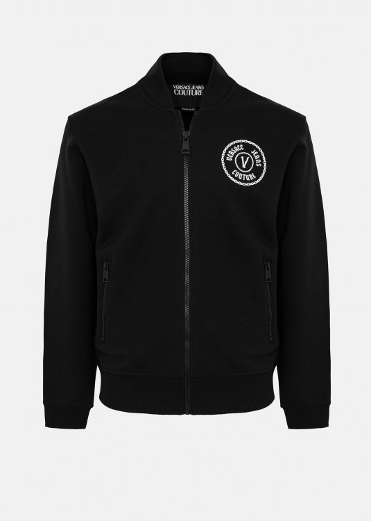 Versace Jeans Couture Ζακέτα της σειράς Fleece - 77GAIT04 899 Black φωτογραφία