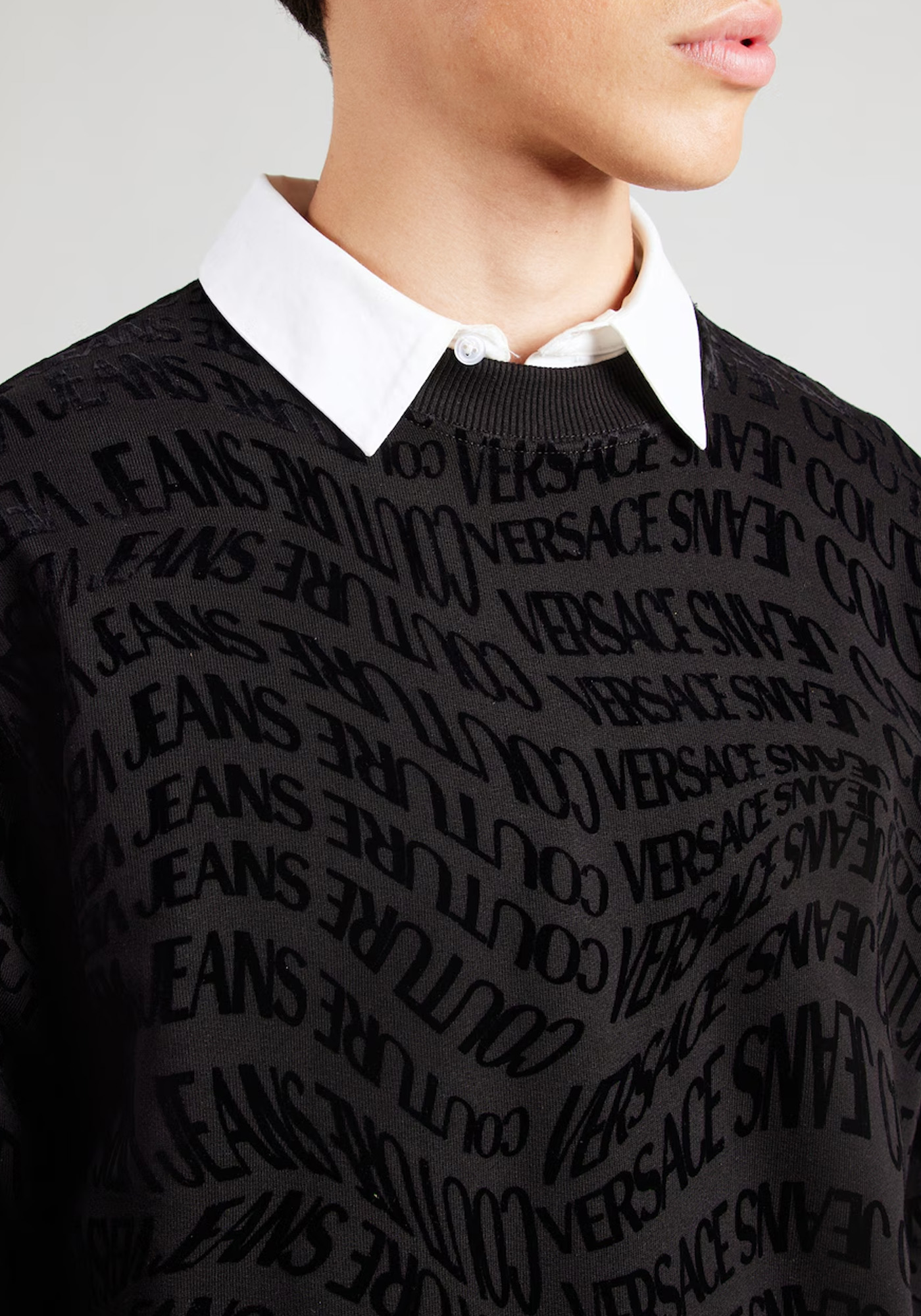 Versace Jeans Couture Φούτερ της σειράς Liquify - 79GAI3R0 79UP302 899 Black