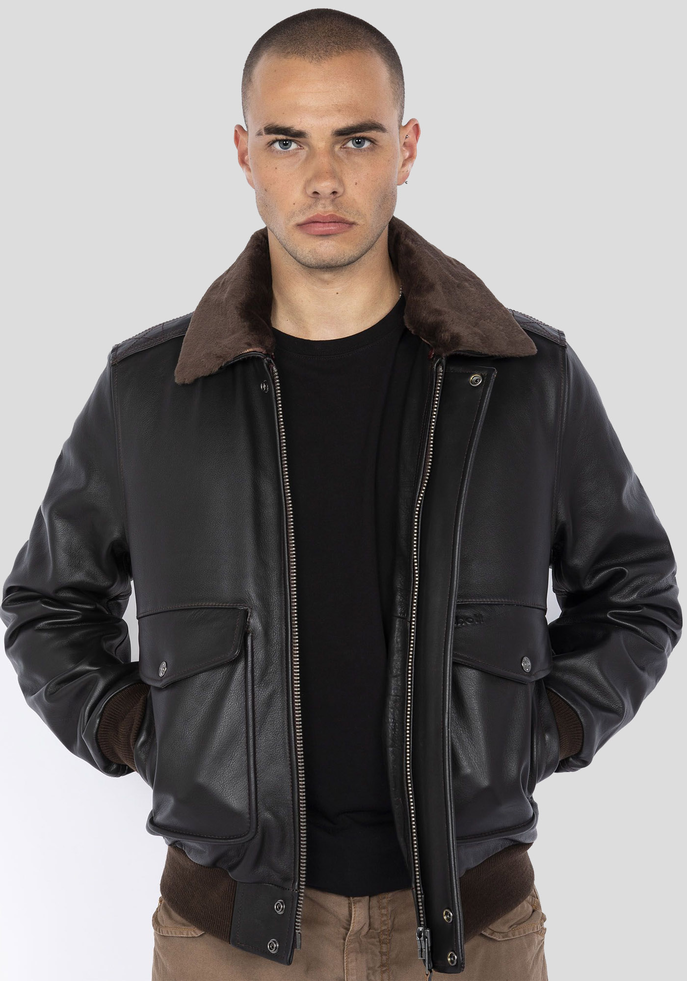 Schott N.Y.C. Schott N.Y.C Δερμάτινο Μπουφάν της σειράς Vintage - LC5331X BG Αntic Βrown
