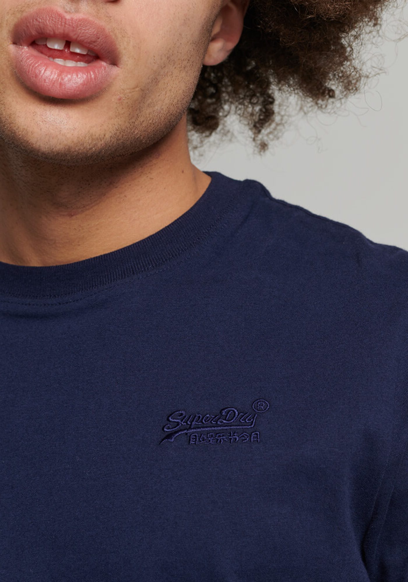 Superdry Κοντομάνικη Μπλούζα της σειράς Vintage Logo - M1011245A 6GS Rich Navy Navy