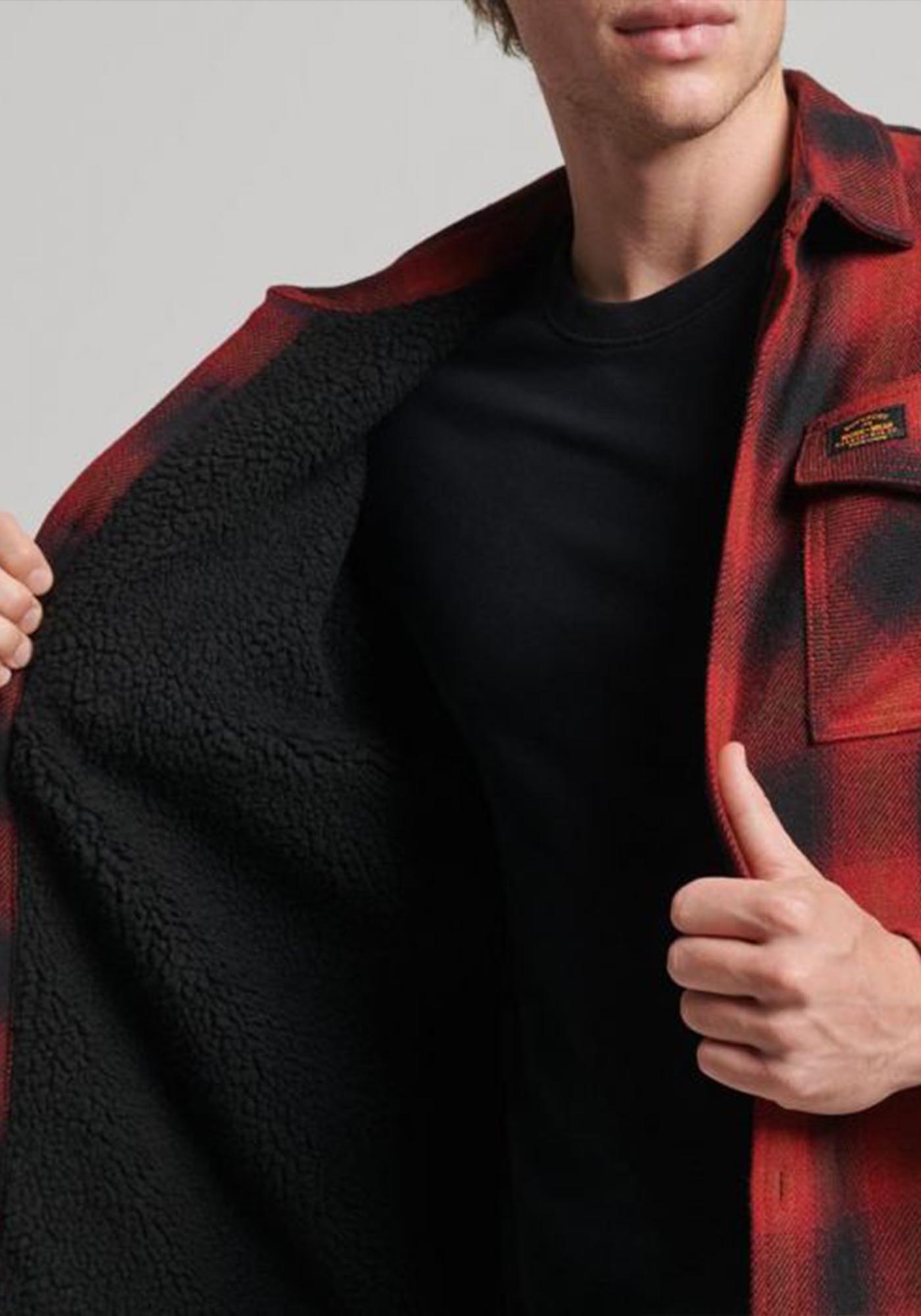 Superdry Overshirt της σειράς Vintage Miller - M4010548A 6GN Redwood Check φωτογραφία