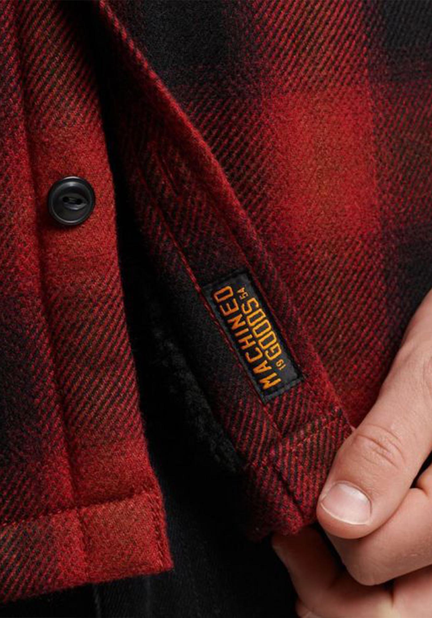 Superdry Overshirt της σειράς Vintage Miller - M4010548A 6GN Redwood Check φωτογραφία