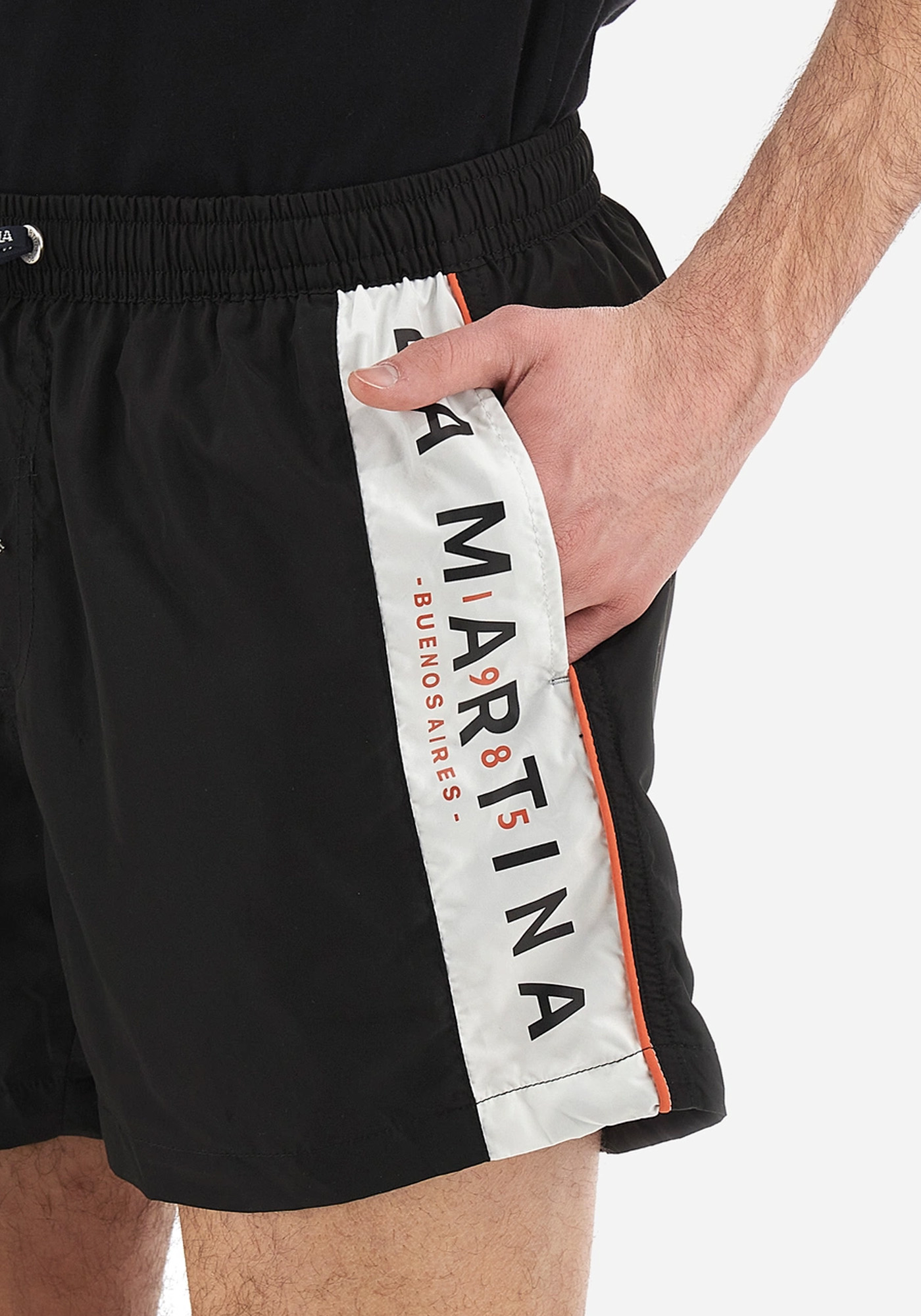 La Martina Ανδρικό Μαγιό της σειράς Vittoriano - VMM301 PA023 9999 Black