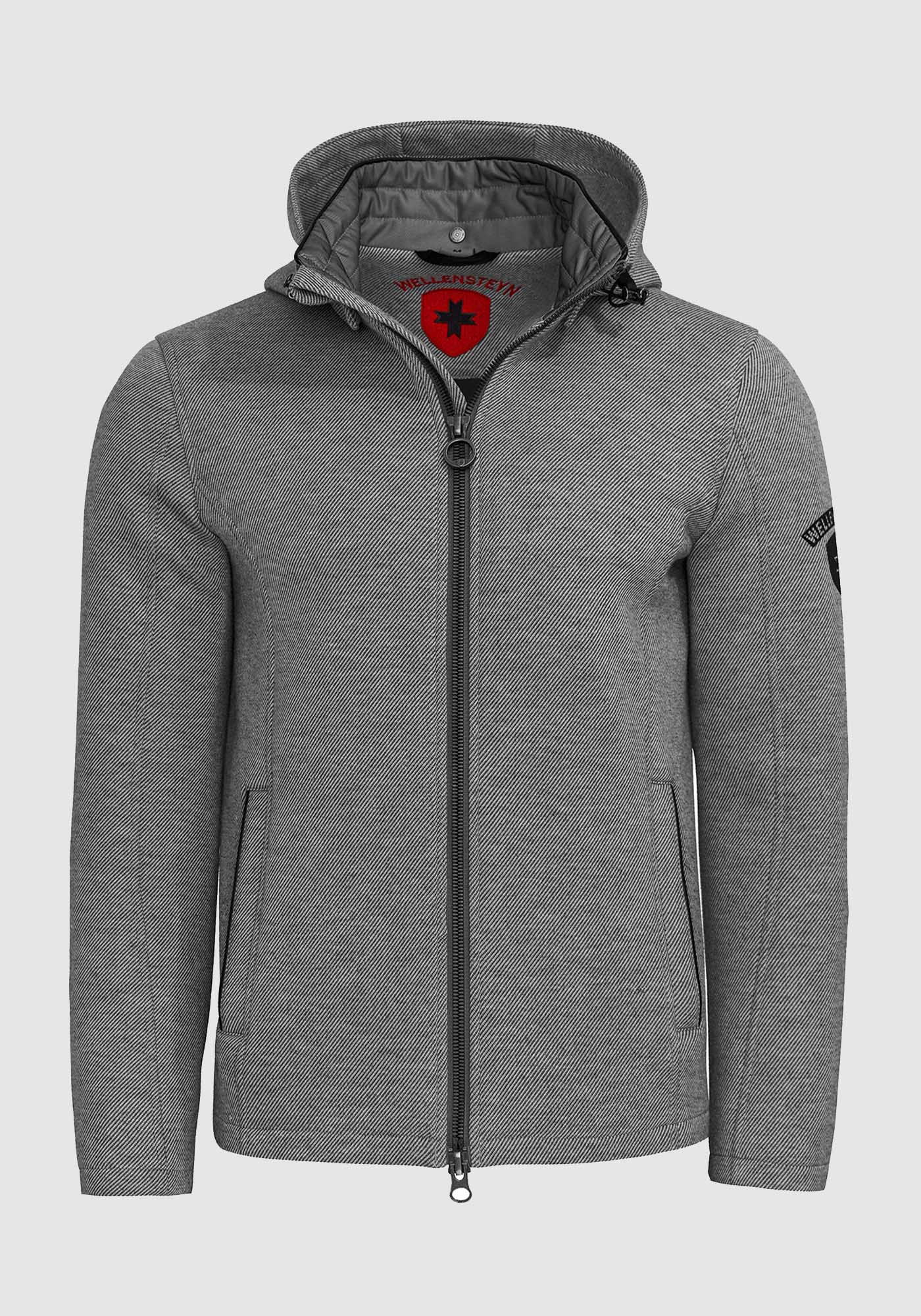 Wellensteyn Wellensteyn Ζακέτα της σειράς Sarasota Men - SARAM 1000 Lightgreymelange/Black