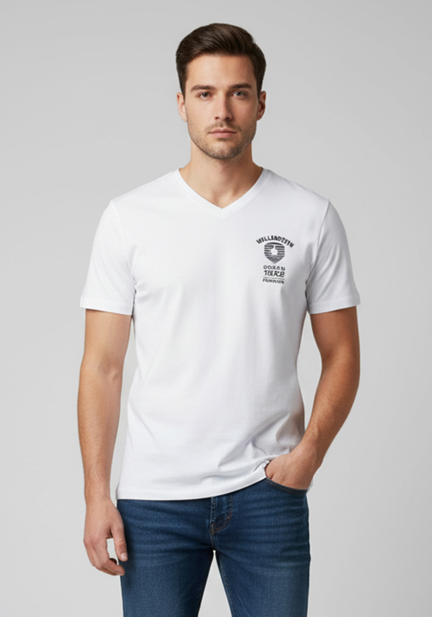 Wellensteyn Wellensteyn Μπλούζα της σειράς Vneck - OTMSV 972 White