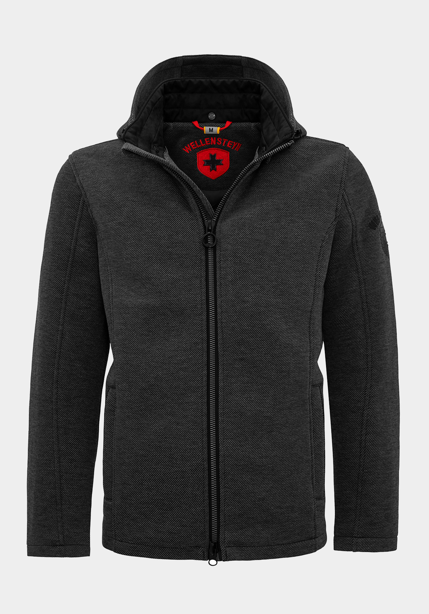 Wellensteyn Ζακέτα της σειράς Sarasota Men - SARAM 1000 Darkgreymelange/Black φωτογραφία