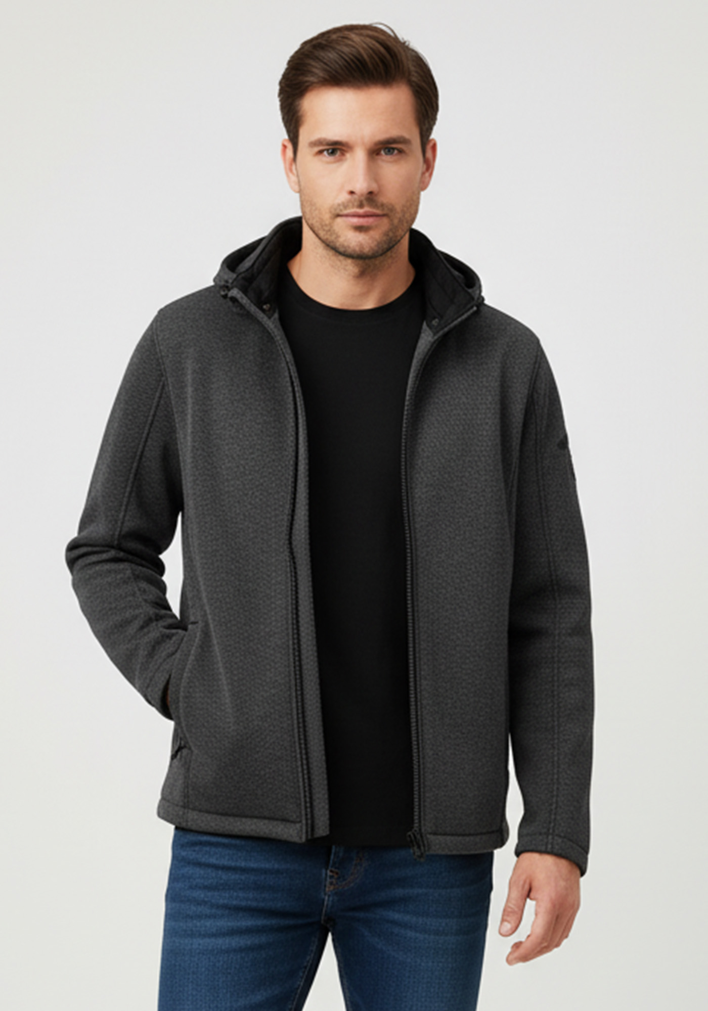 Wellensteyn Wellensteyn Ζακέτα της σειράς Sarasota Men - SARAM 1000 Darkgreymelange/Black