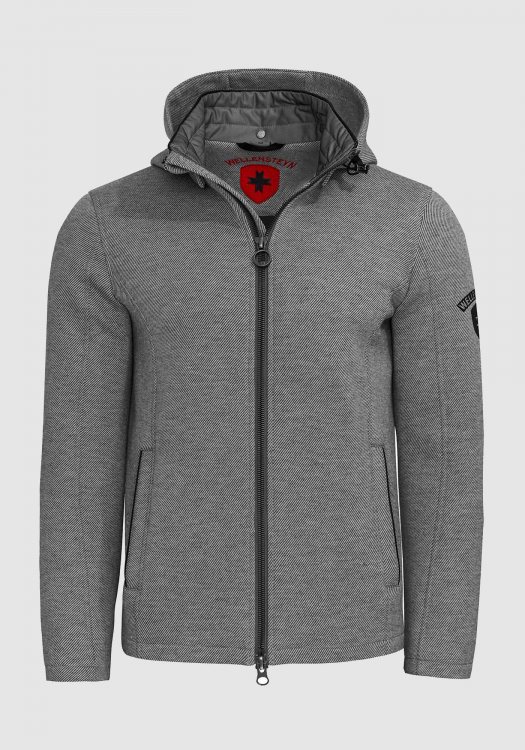 Wellensteyn Ζακέτα της σειράς Sarasota Men - SARAM 1000 Lightgreymelange/Black φωτογραφία