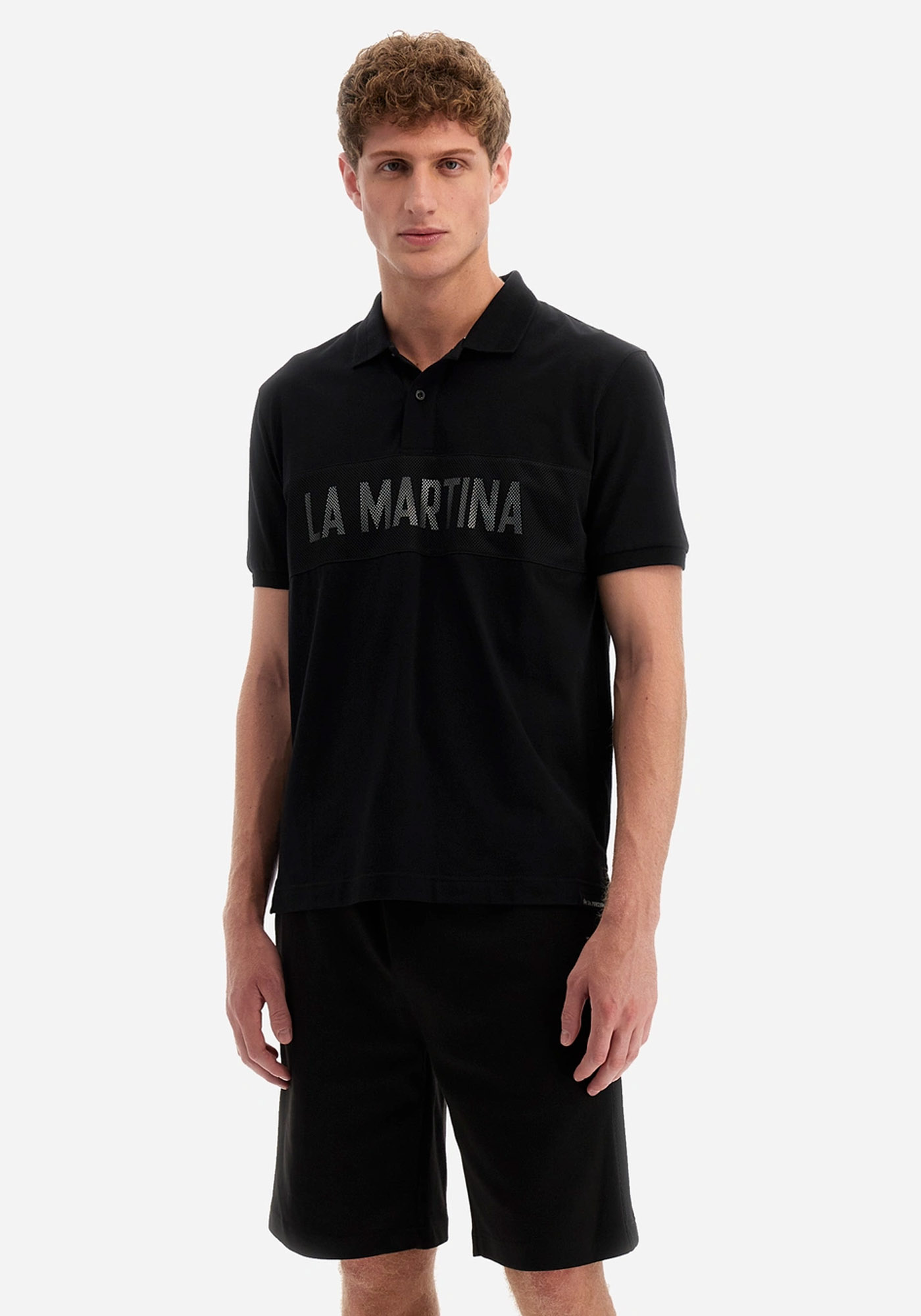 La Martina La Martina Κοντομάνικη Polo της σειράς Yodrak - YMP310 JS324 09999 Black