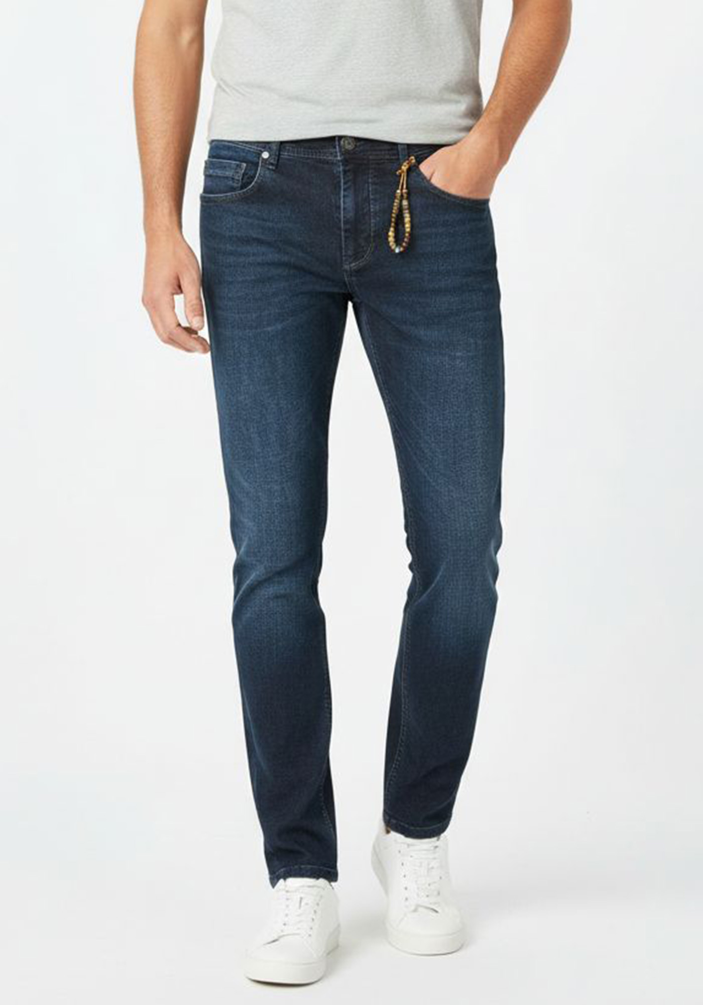 Ανδρικό Παντελόνι σε ίσια γραμμή - Navy Blue 680