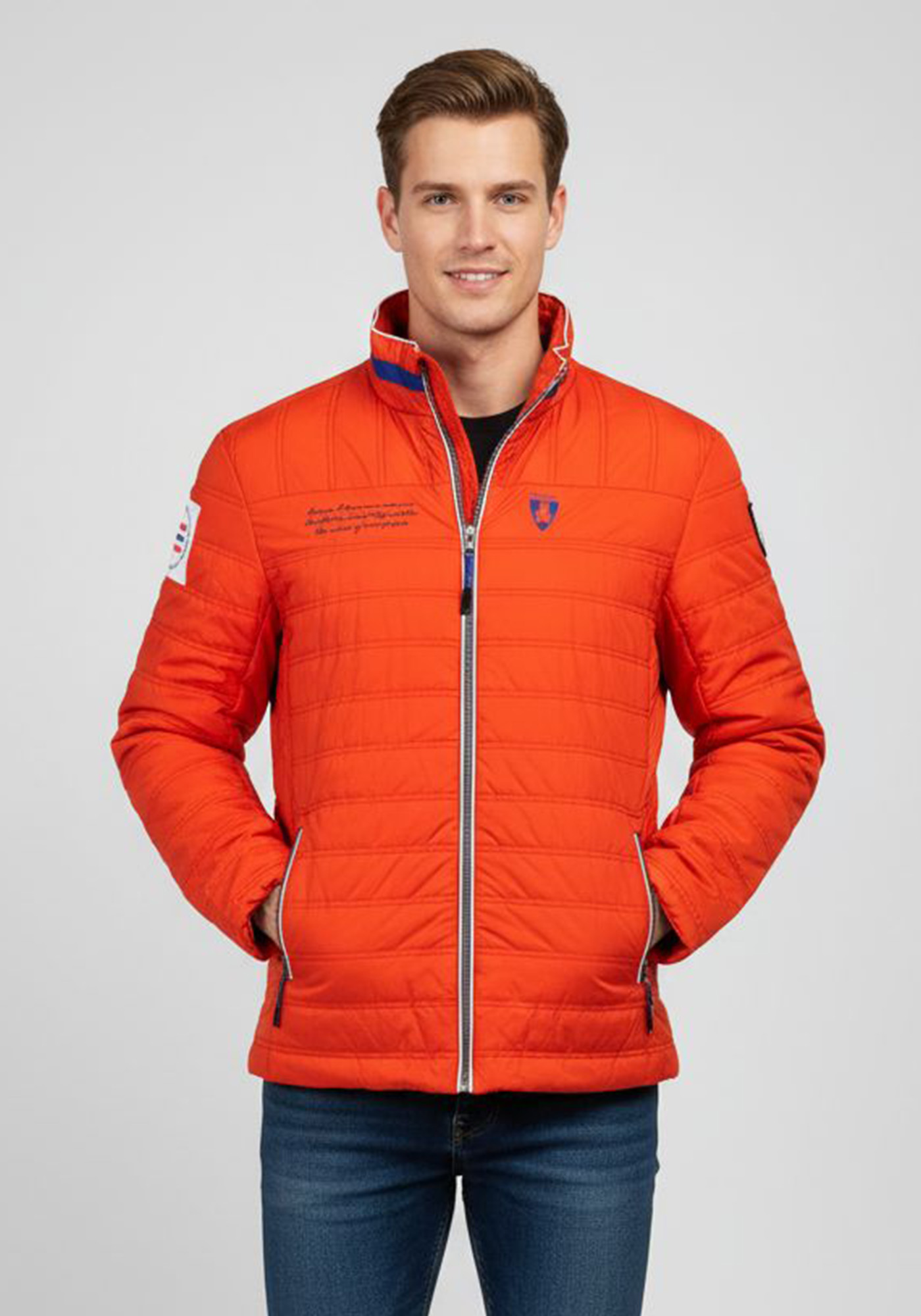 Ανδρικό Μπουφάν Man Jacket σε κανονική γραμμή - 8088 RED