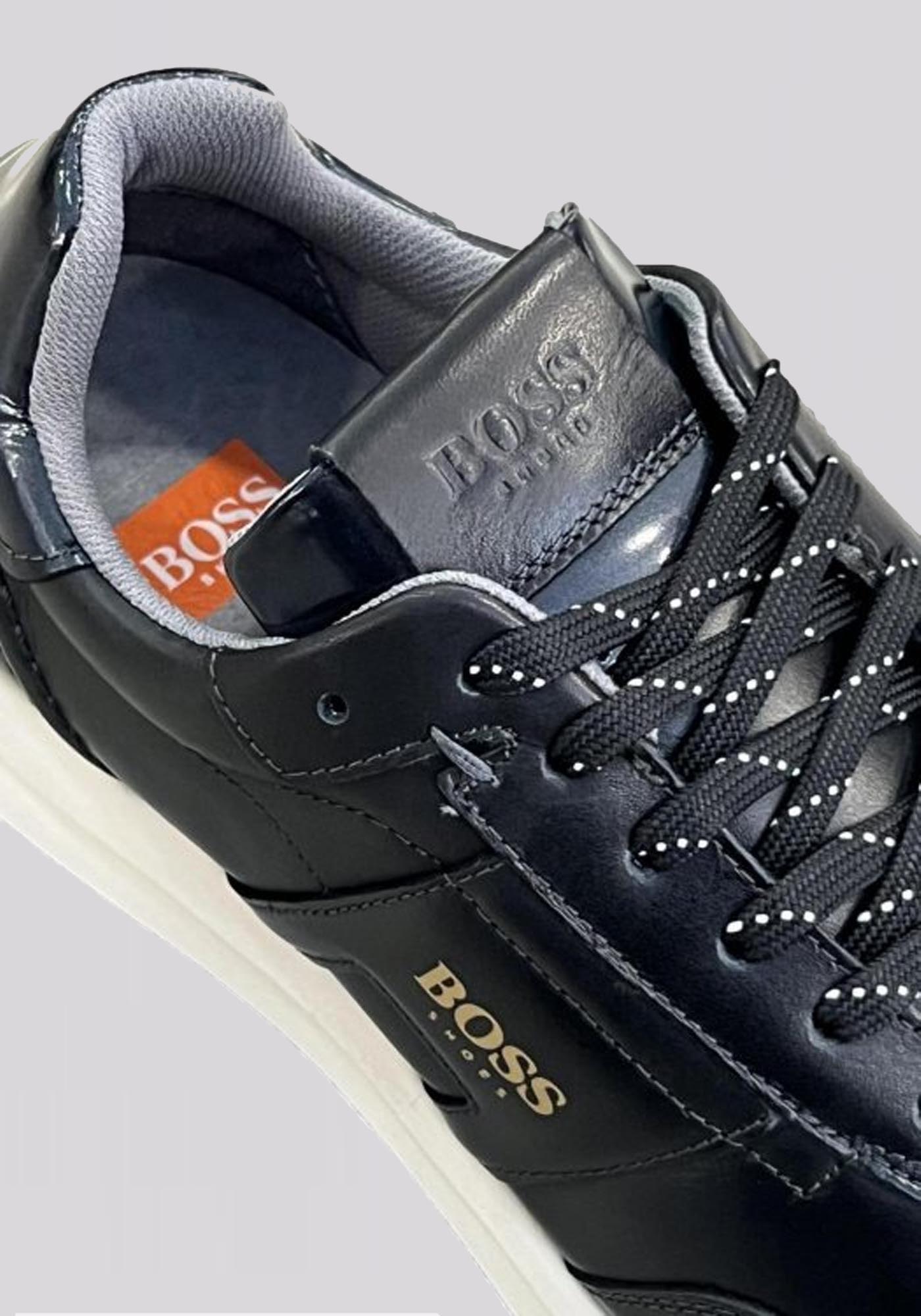 BOSS Shoes Δερμάτινα Trainers της σειράς Sport - CD321 Black Garda φωτογραφία