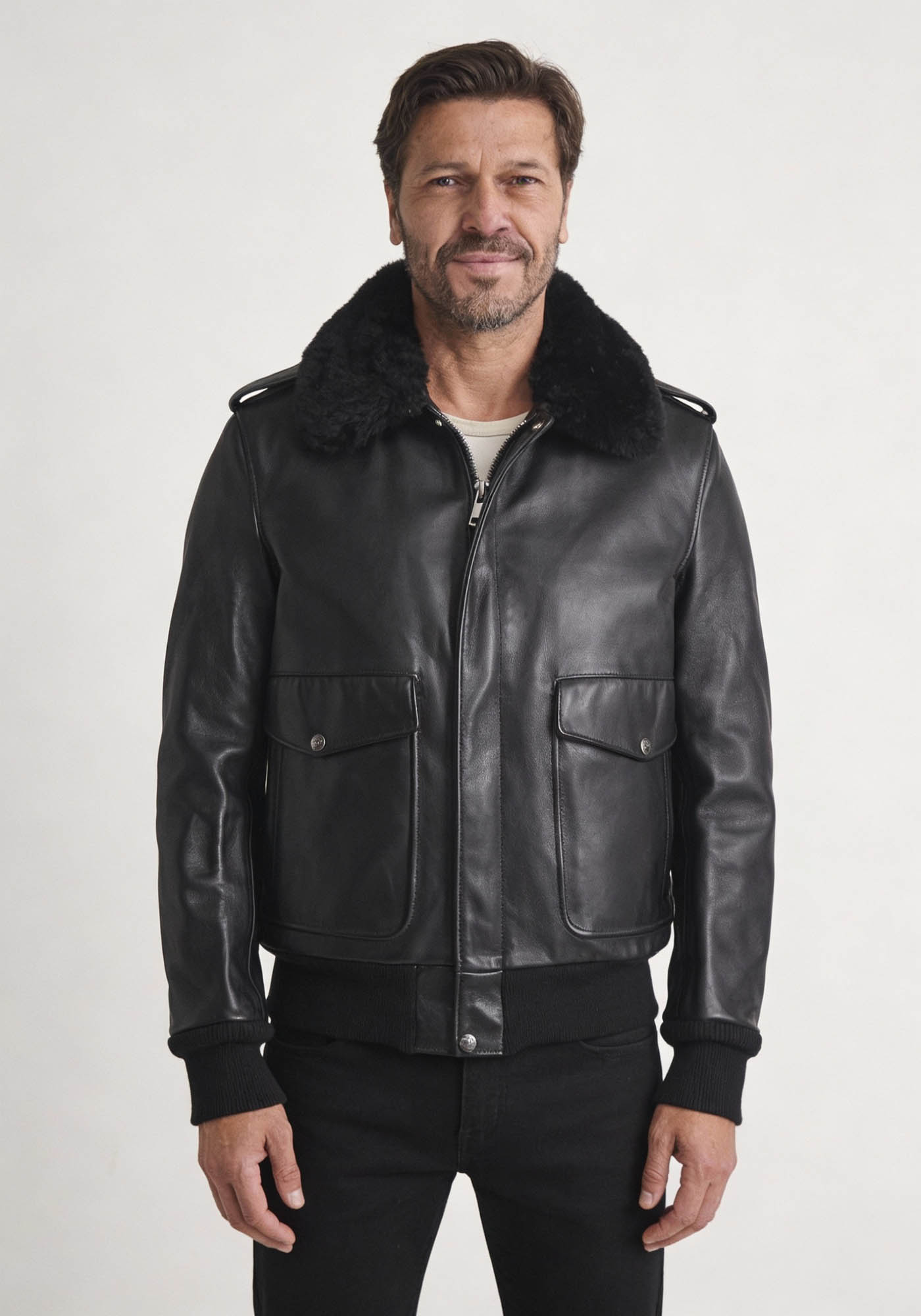 Schott N.Y.C. Schott N.Y.C. Δερμάτινο Flying jacket της σειράς Iconic A-2 - 184SM Black