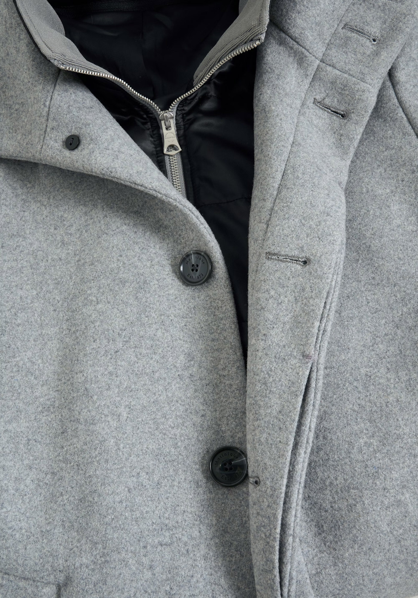 Μatinique Παλτό Harvey N - 30203845 300272 Light Grey Melange