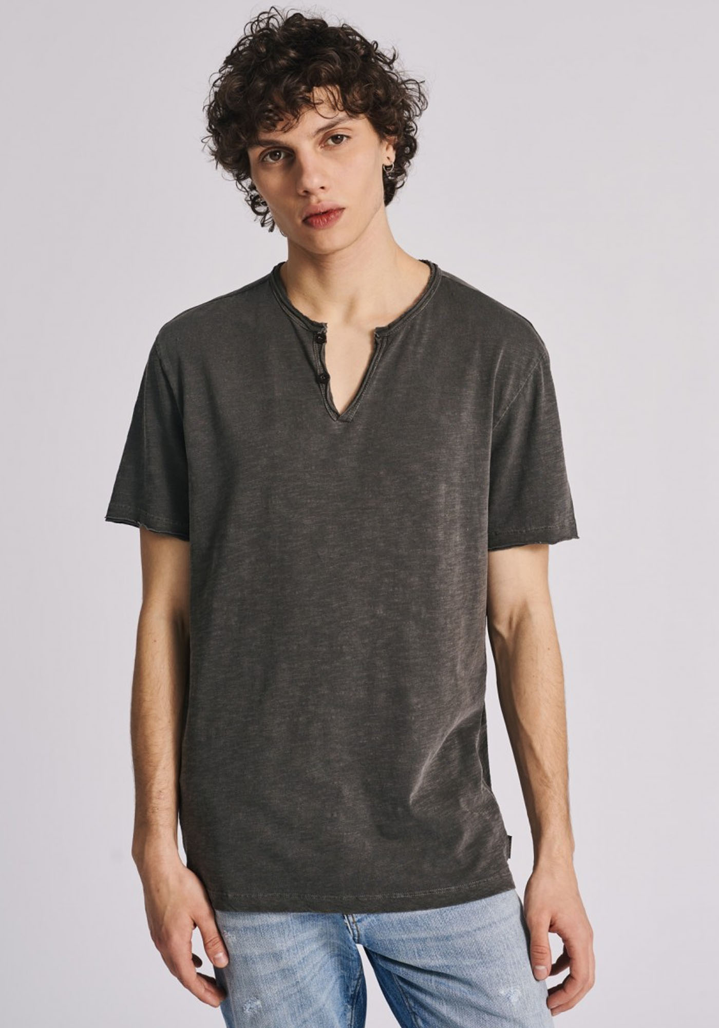 Staff Jeans & CO STAFF Polo Μπλούζα της σειράς Zofer - 64-017.049 N0097 Smoke