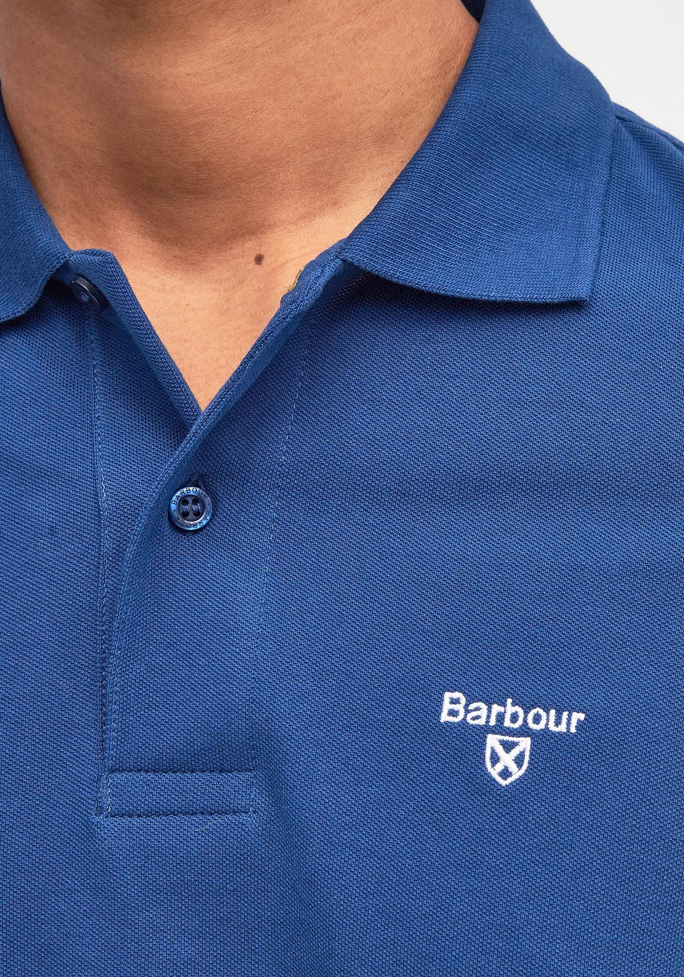 Men's Polo Shirts Barbour Blue