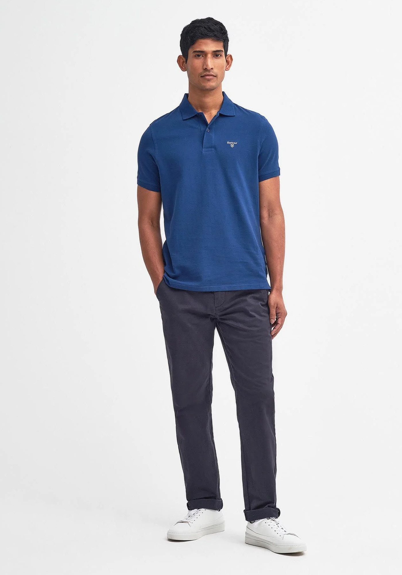 Men's Polo Shirts Barbour Blue