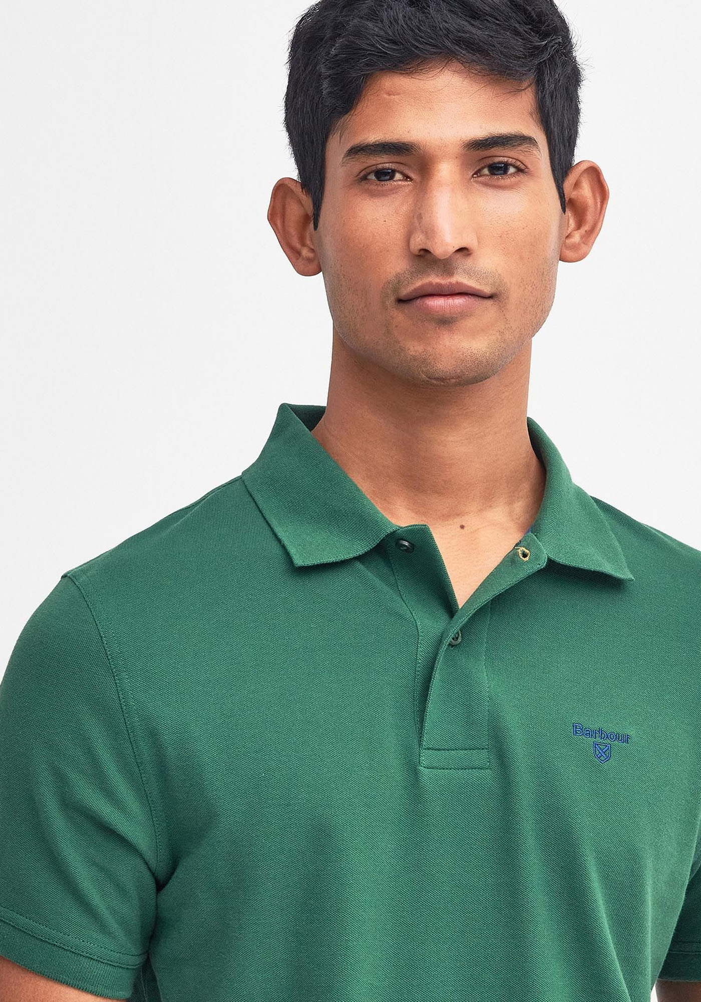 Barbour Polo Μπλούζα της σειράς Lightweight - MML1367 OL72 Racing Green