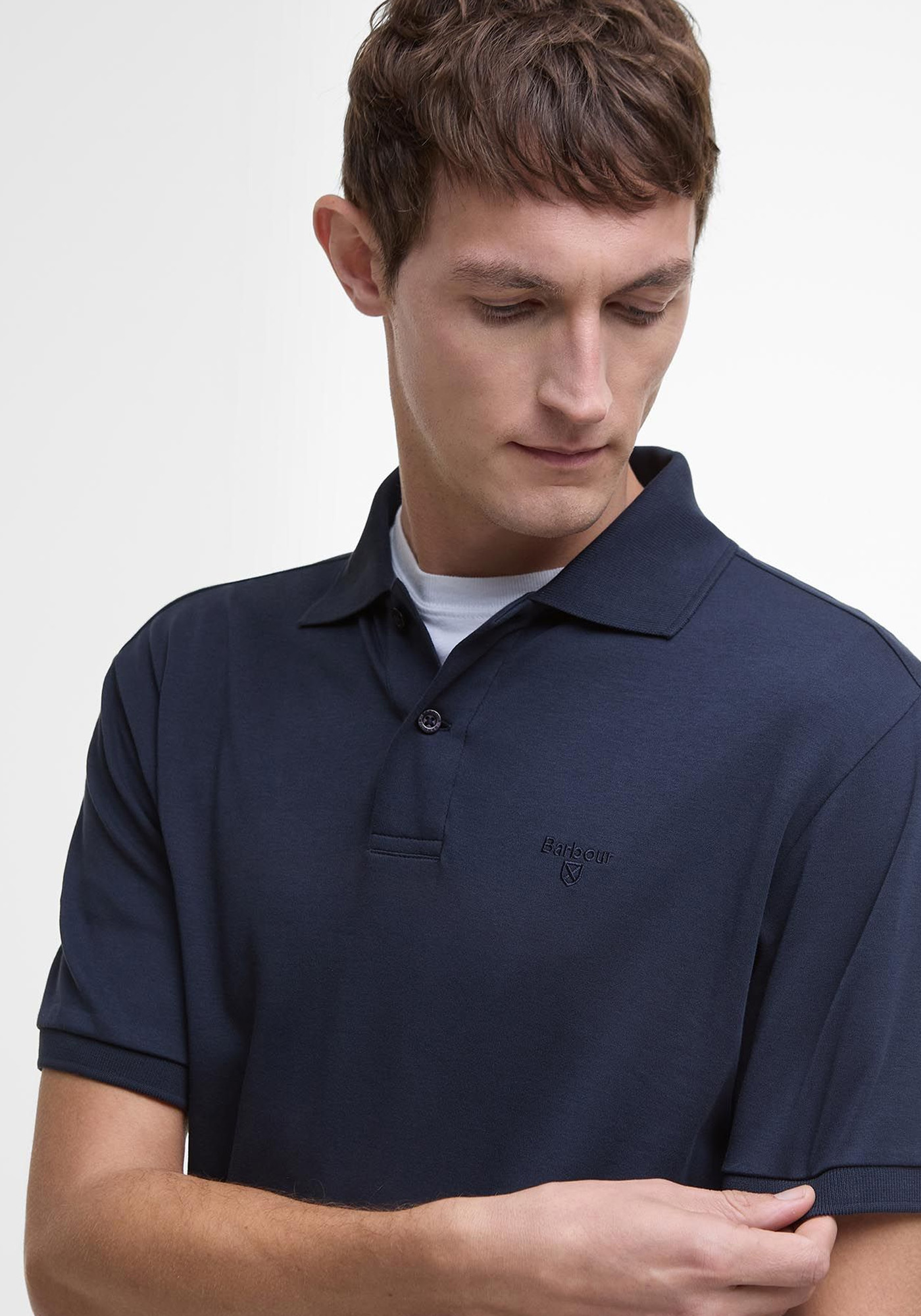 Barbour Polo Μπλούζα της σειράς Hylton - MML1445 NY91 Classic Navy
