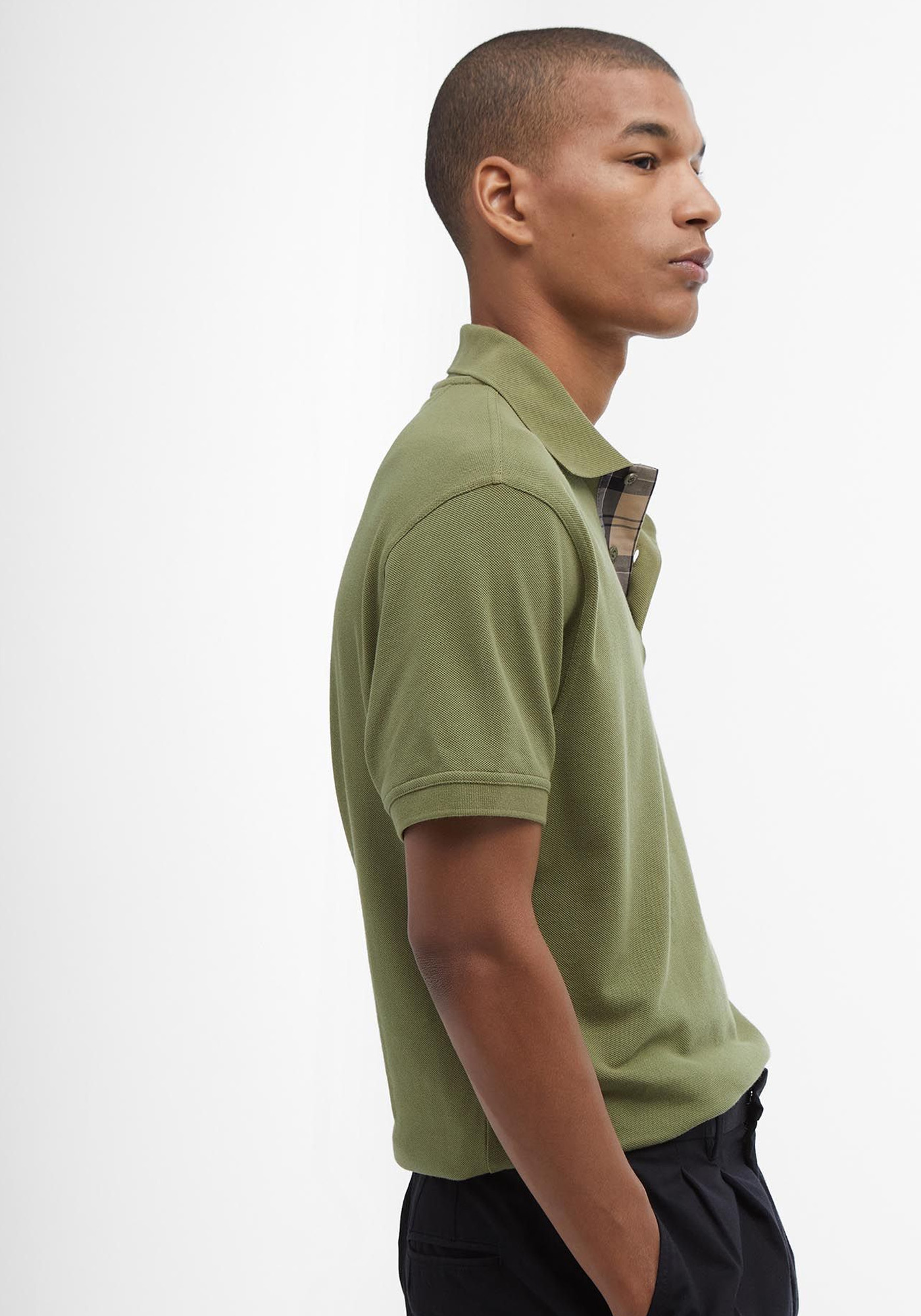 Barbour Polo Μπλούζα της σειράς Tartan - MML0012 OL39 Burnt Olive