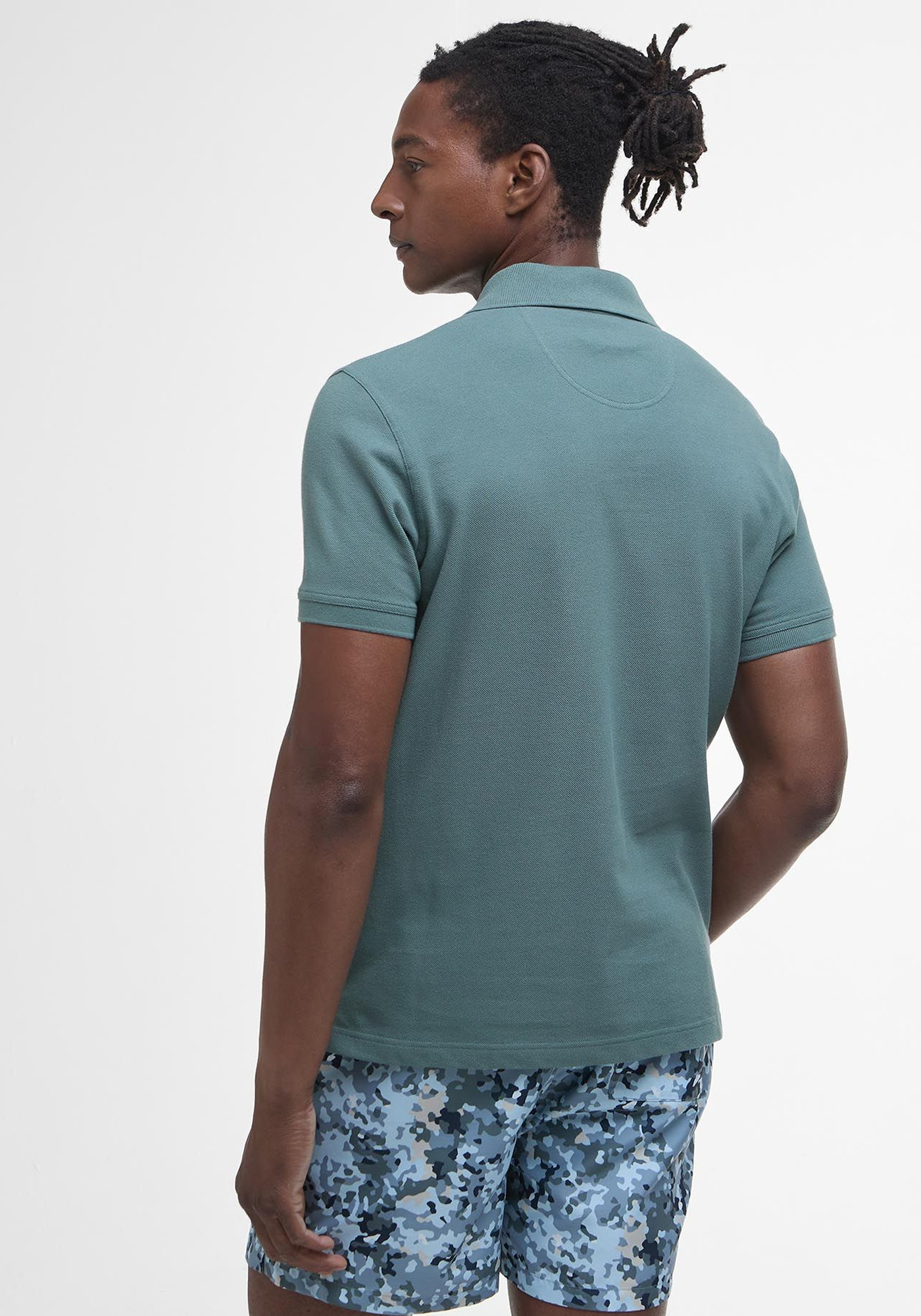 Barbour Polo Μπλούζα της σειράς Tartan - MML0012 TE31 Vintage Teal