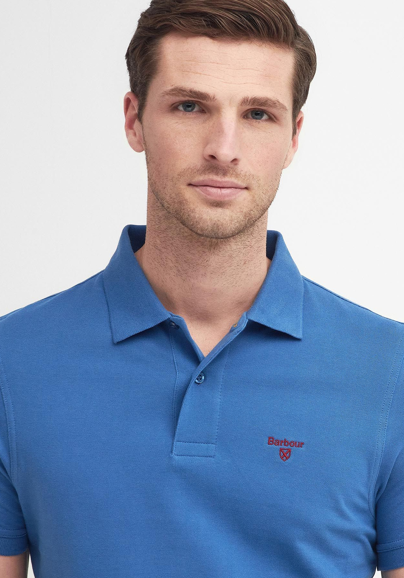 Men's Polo Shirts Barbour Blue