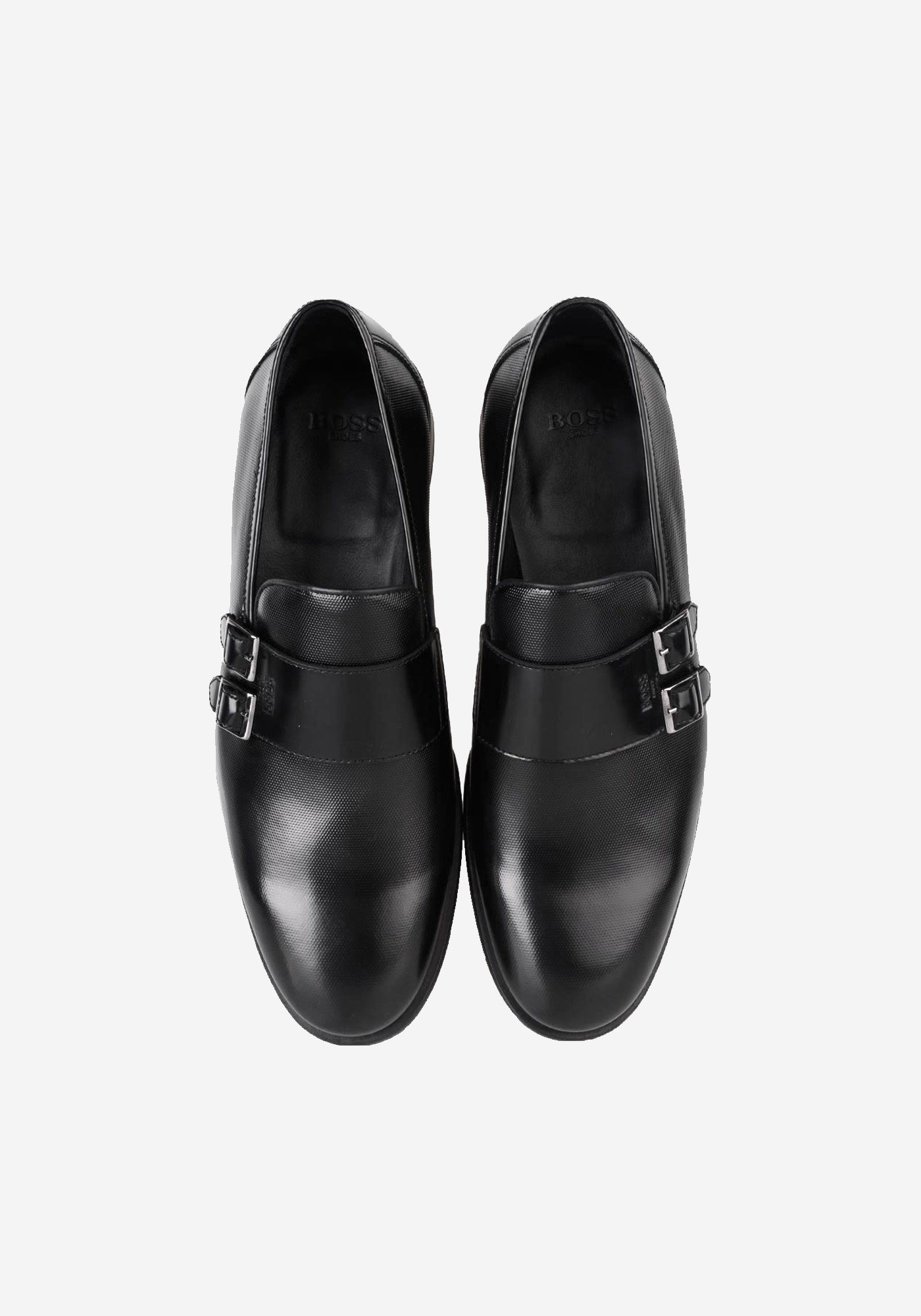 BOSS Shoes Δερμάτινα Monk Παπούτσια της σειράς Point - B7734 Black φωτογραφία
