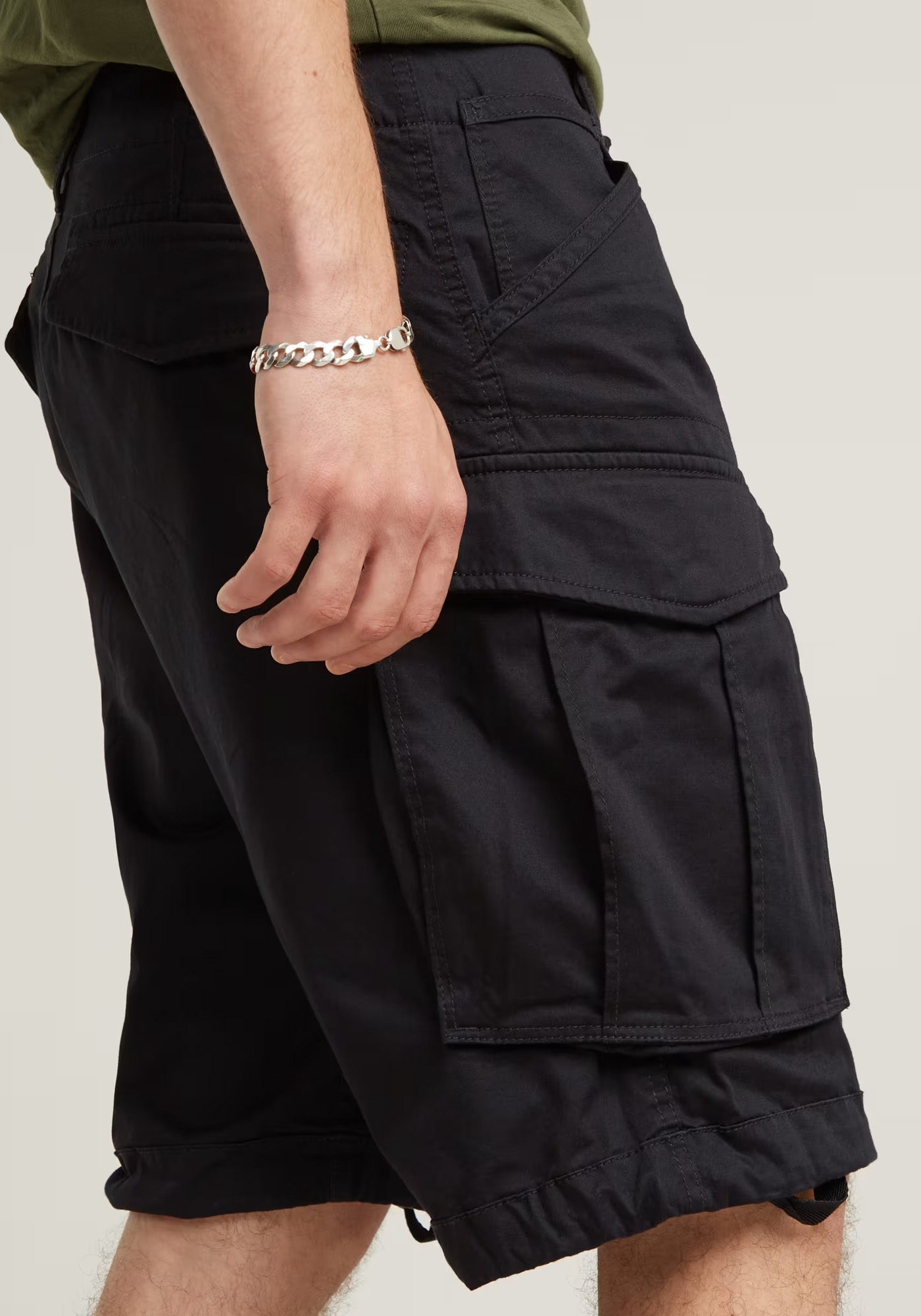 G Star Βερμούδα της σειράς Rovic Zip Relaxed 1/2 - D08566 5126 990 Black φωτογραφία