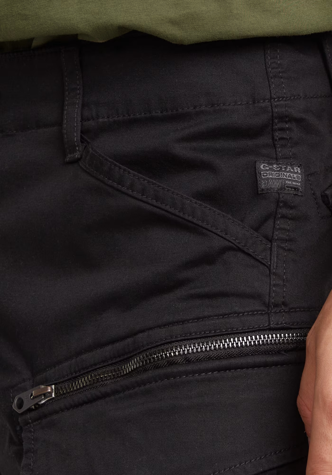 G Star Βερμούδα της σειράς Rovic Zip Relaxed 1/2 - D08566 5126 990 Black φωτογραφία