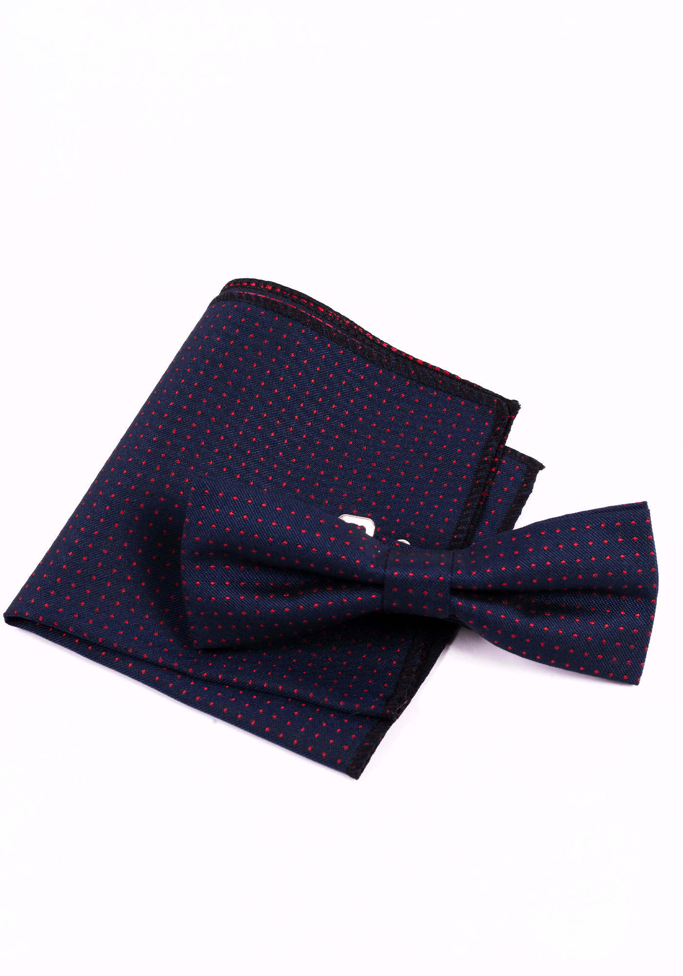 Bow tie and scarf gift set in silk jacquard