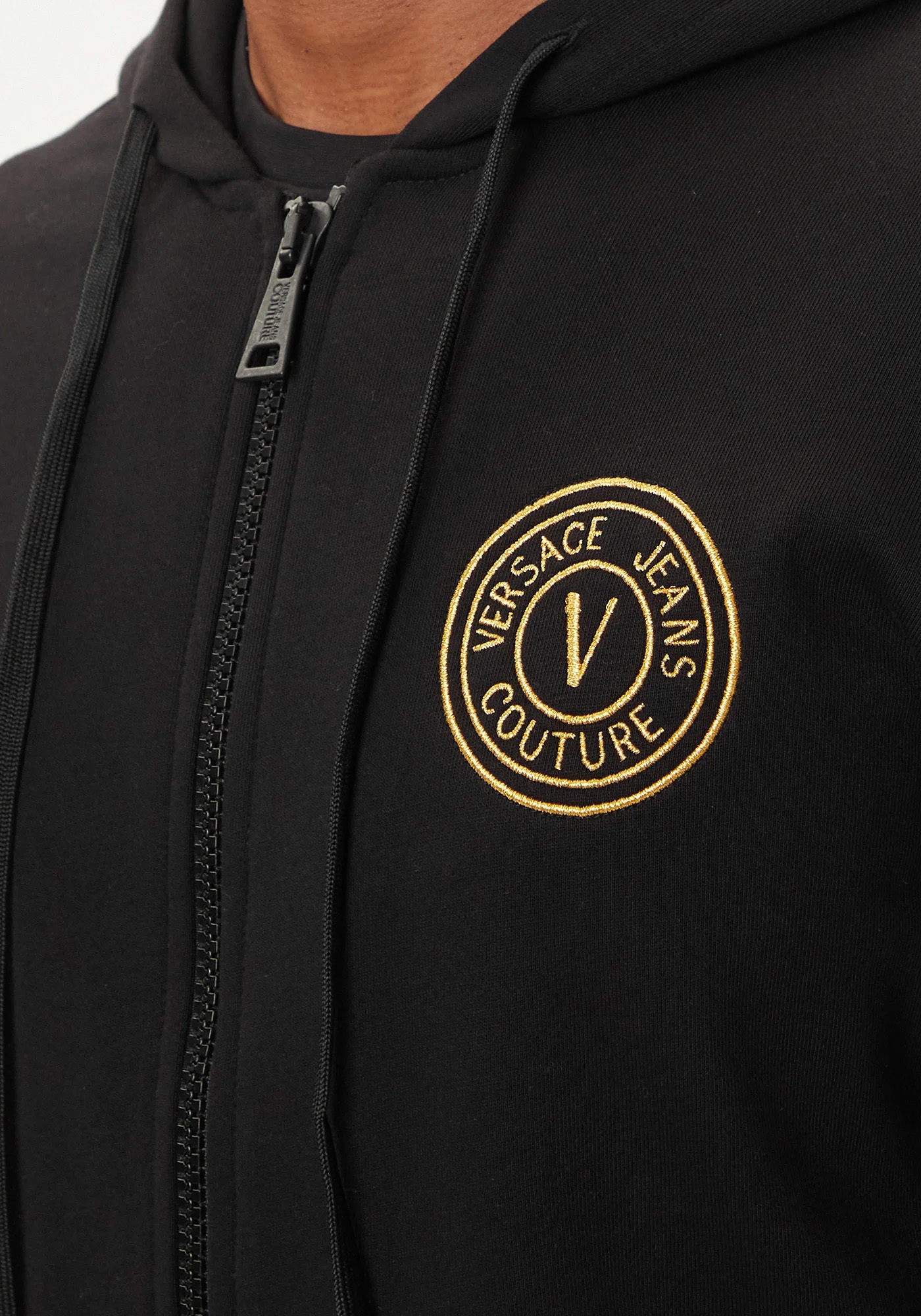 Versace Jeans Couture Ζακέτα της σειράς Hoodie - 77GAIT00 899 Black