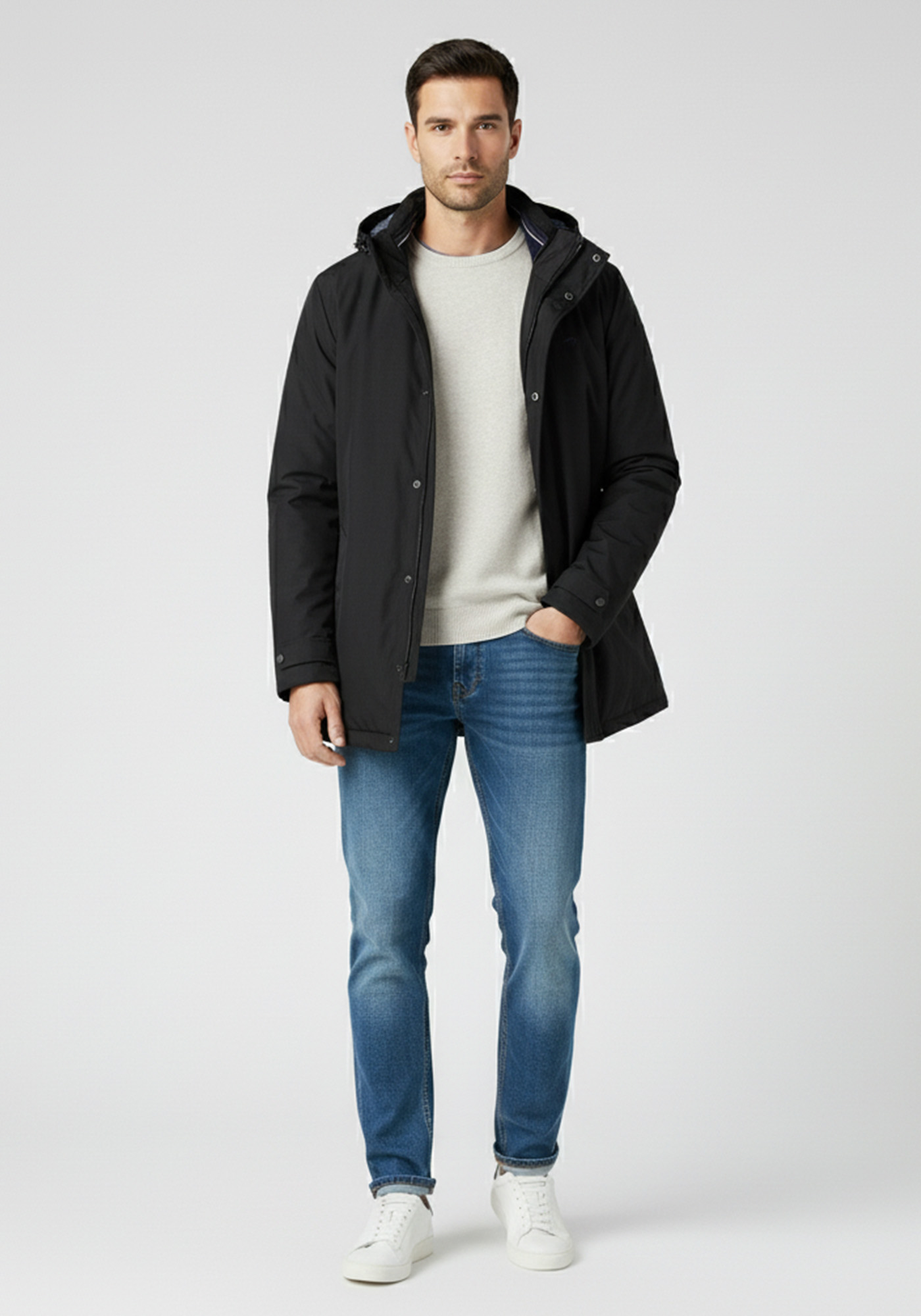 Fynch Hatton Μπουφάν της σειράς Scooter - 1509 2631 999 Black