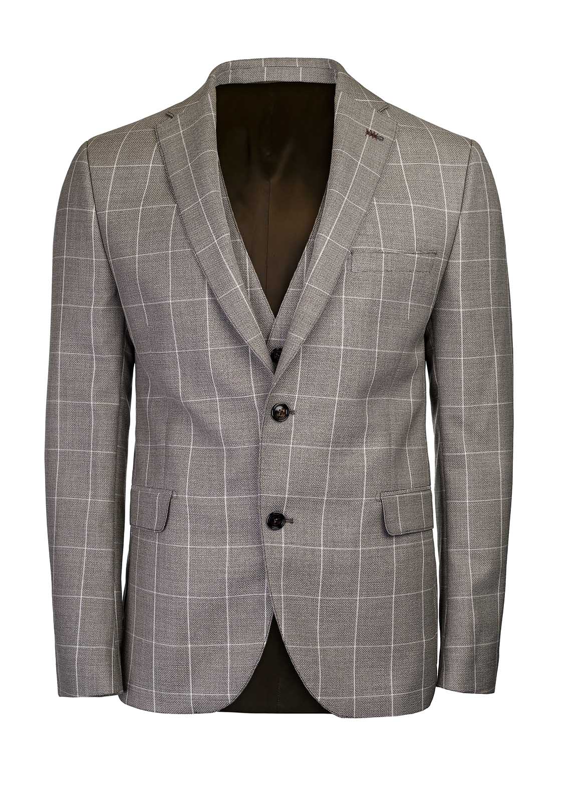 Fragosto Fragosto Σακάκι “BARBERIS CANONICO” - Brown Check