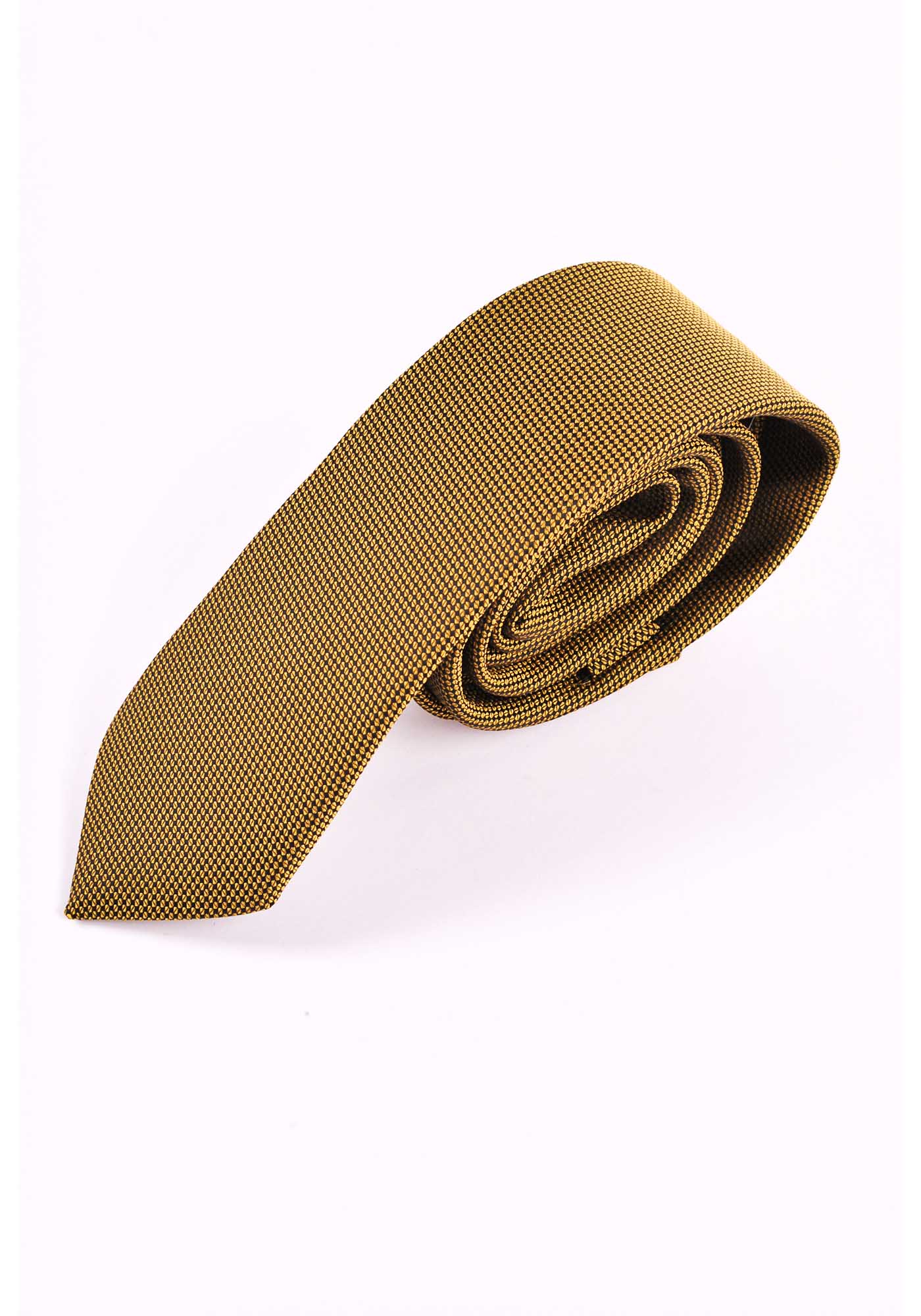 Silk tie in a multi-coloured micro-pattern jacquard