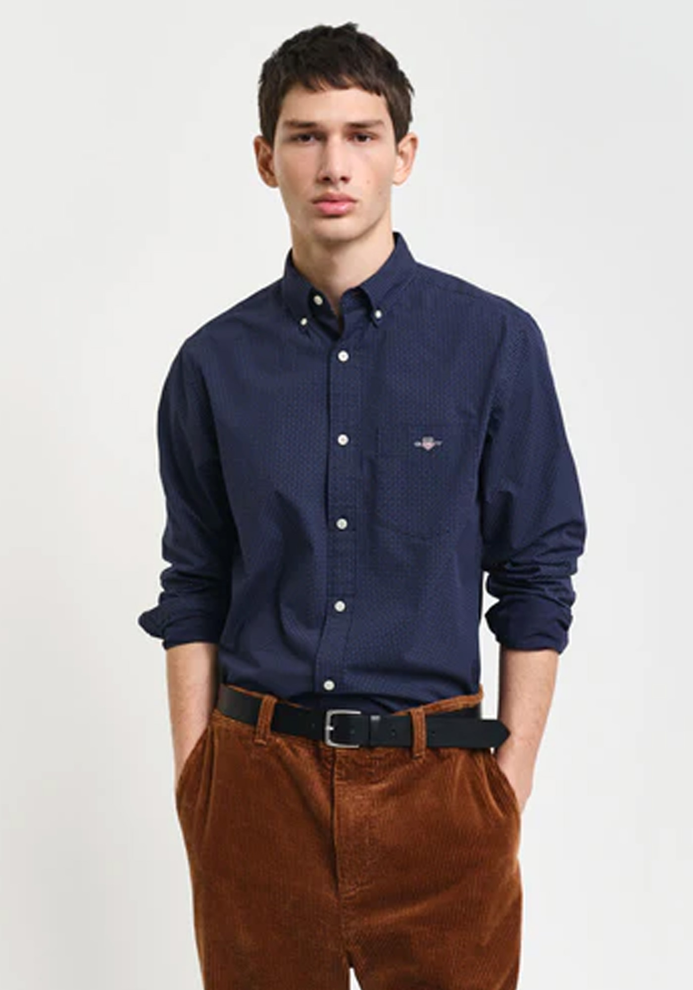 Gant GANT Πουκάμισο της σειράς Micro Print - 3240160 433 Evening Blue