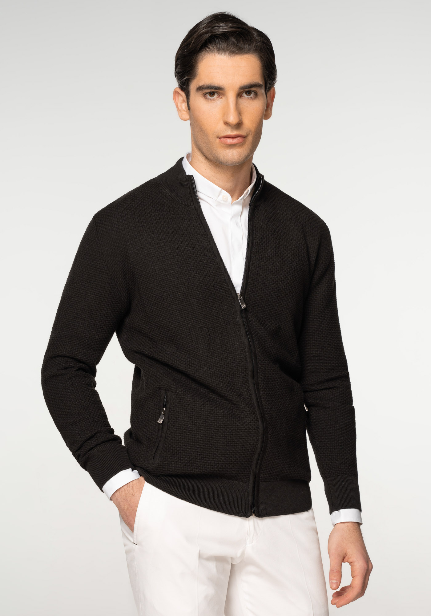Artisti Italiani Aritsti Italiani Ζακέτα της σειράς Sweat Zip - AI27362Z 12 Black