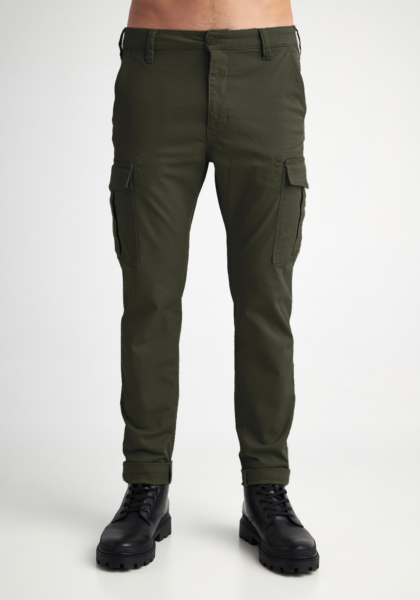 Staff Jeans & CO STAFF Cargo Παντελόνι της σειράς River - 5-873.250.9.052.Ν0005 Olive